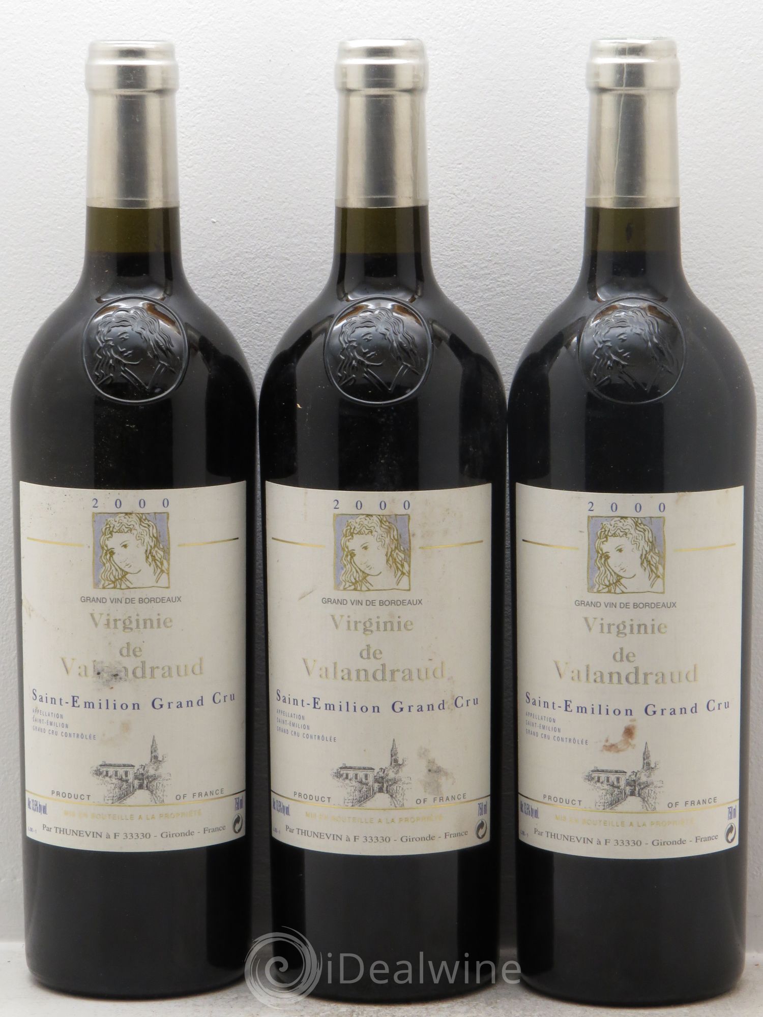 Virginie de Valandraud 2000 - Lot de 3 bouteilles - 0
