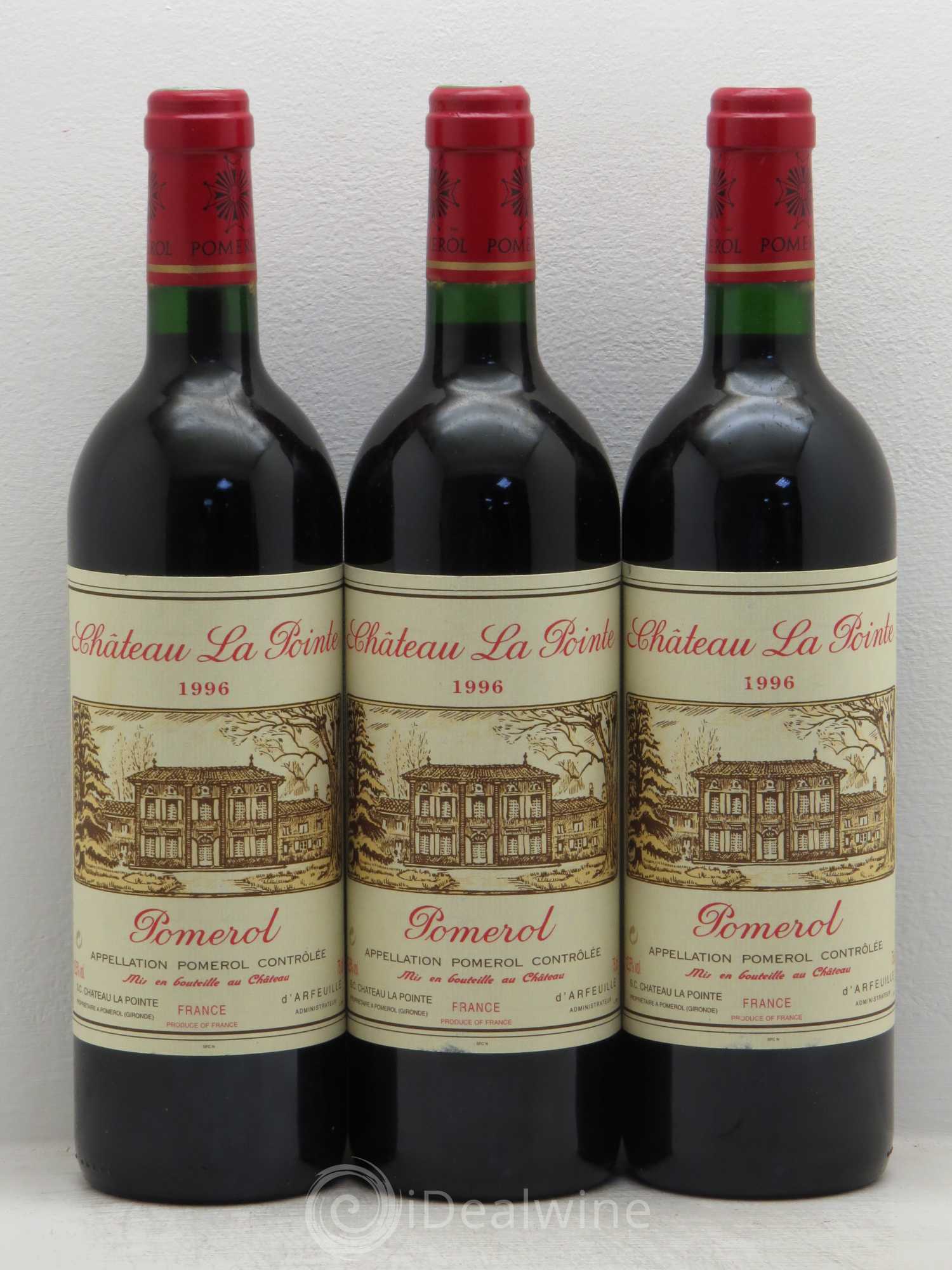 Château la Pointe 1996 - Lot de 3 bouteilles - 0