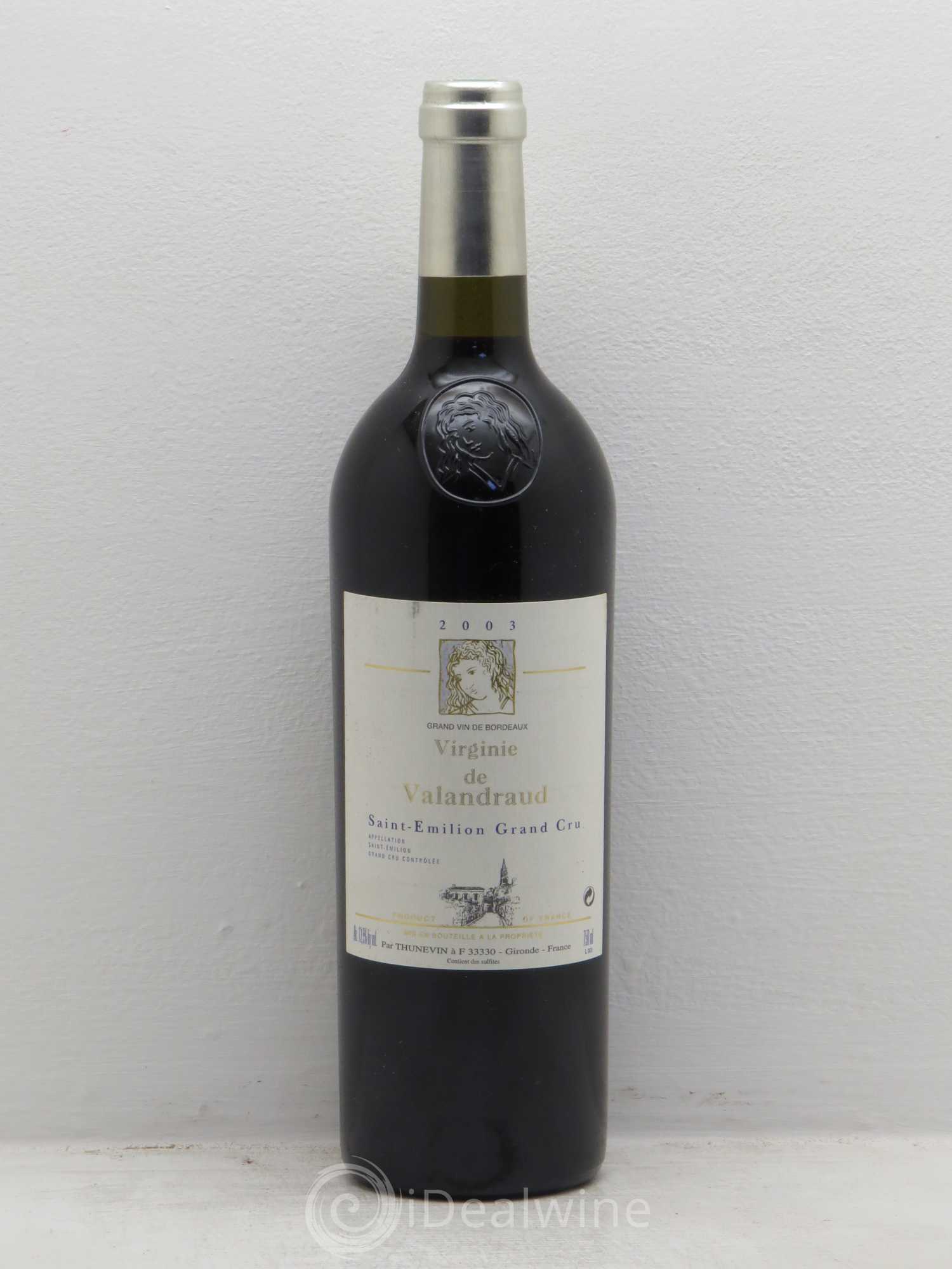 Virginie de Valandraud 2003 - Lot de 6 bouteilles - 0