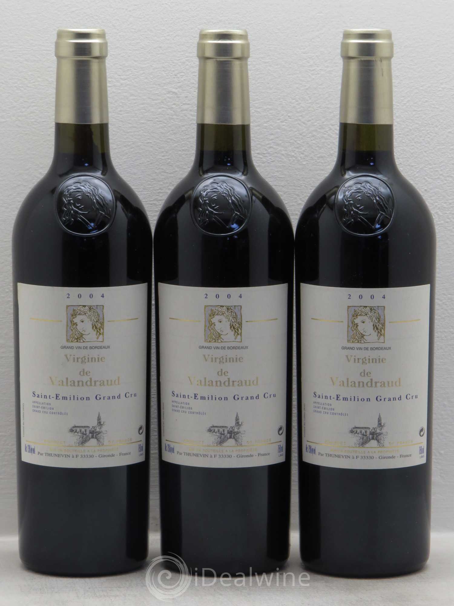 Virginie de Valandraud 2004 - Lot de 3 bouteilles - 0