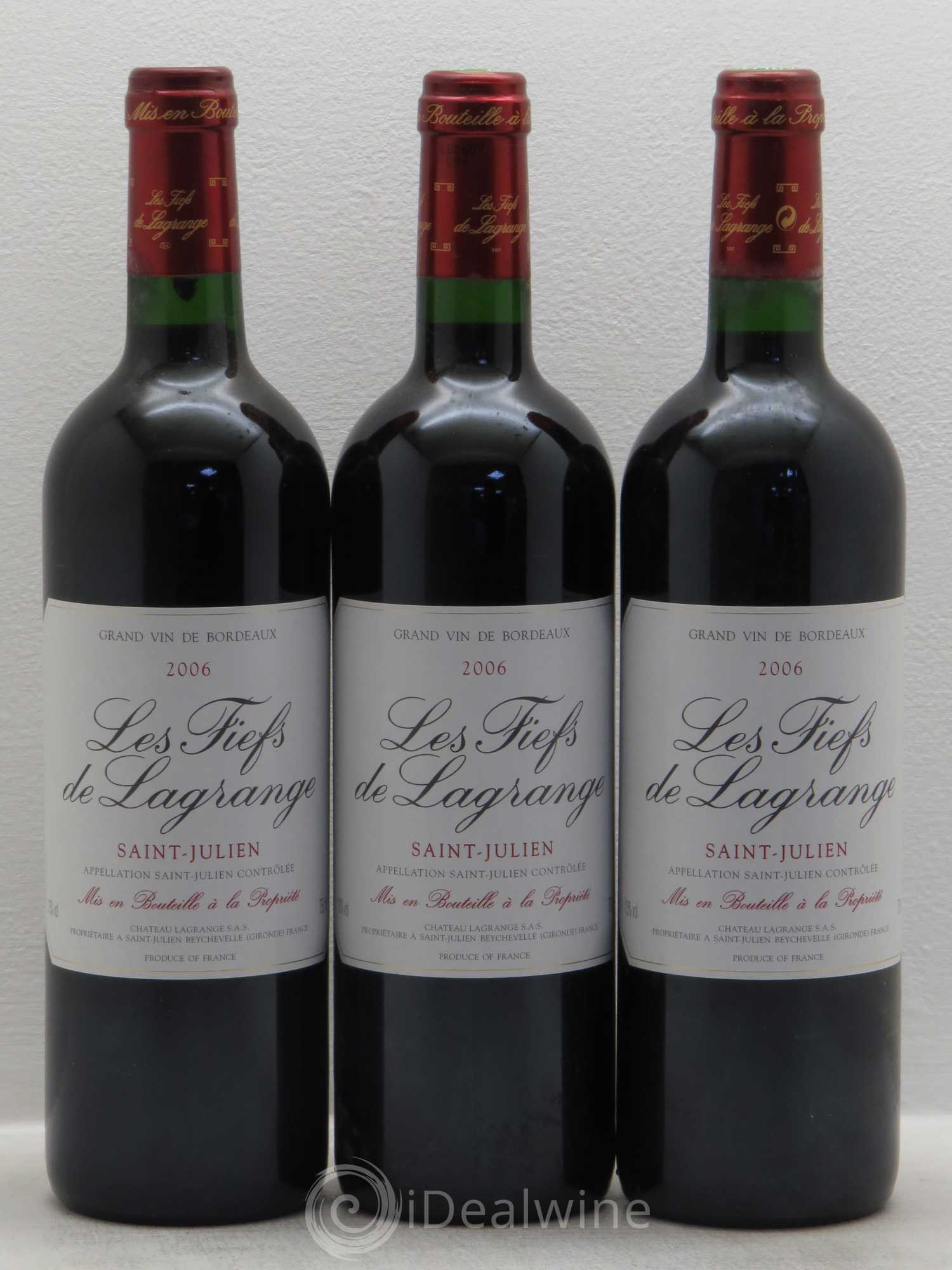 Les Fiefs de Lagrange Second Vin 2006 - Lot de 3 bouteilles - 0