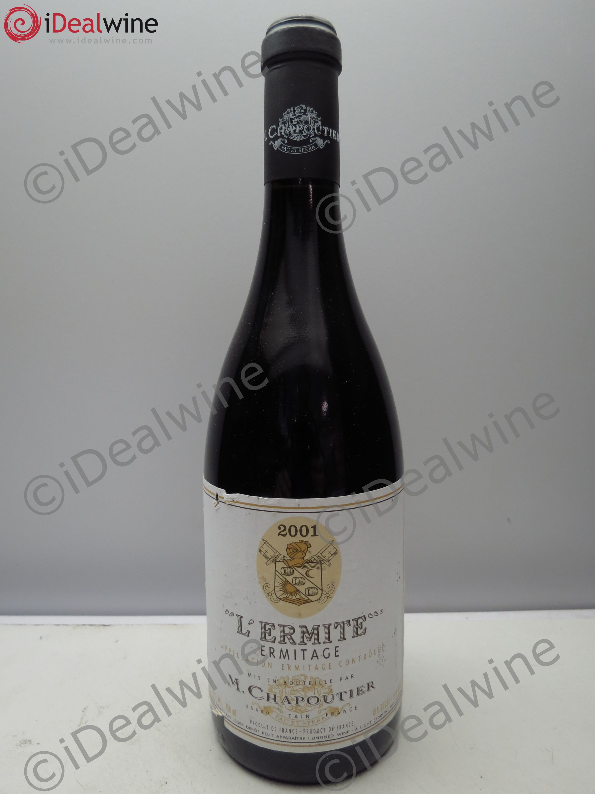 Hermitage Ermitage l'Ermite Chapoutier 2001 - Lot de 1 bouteille - 0