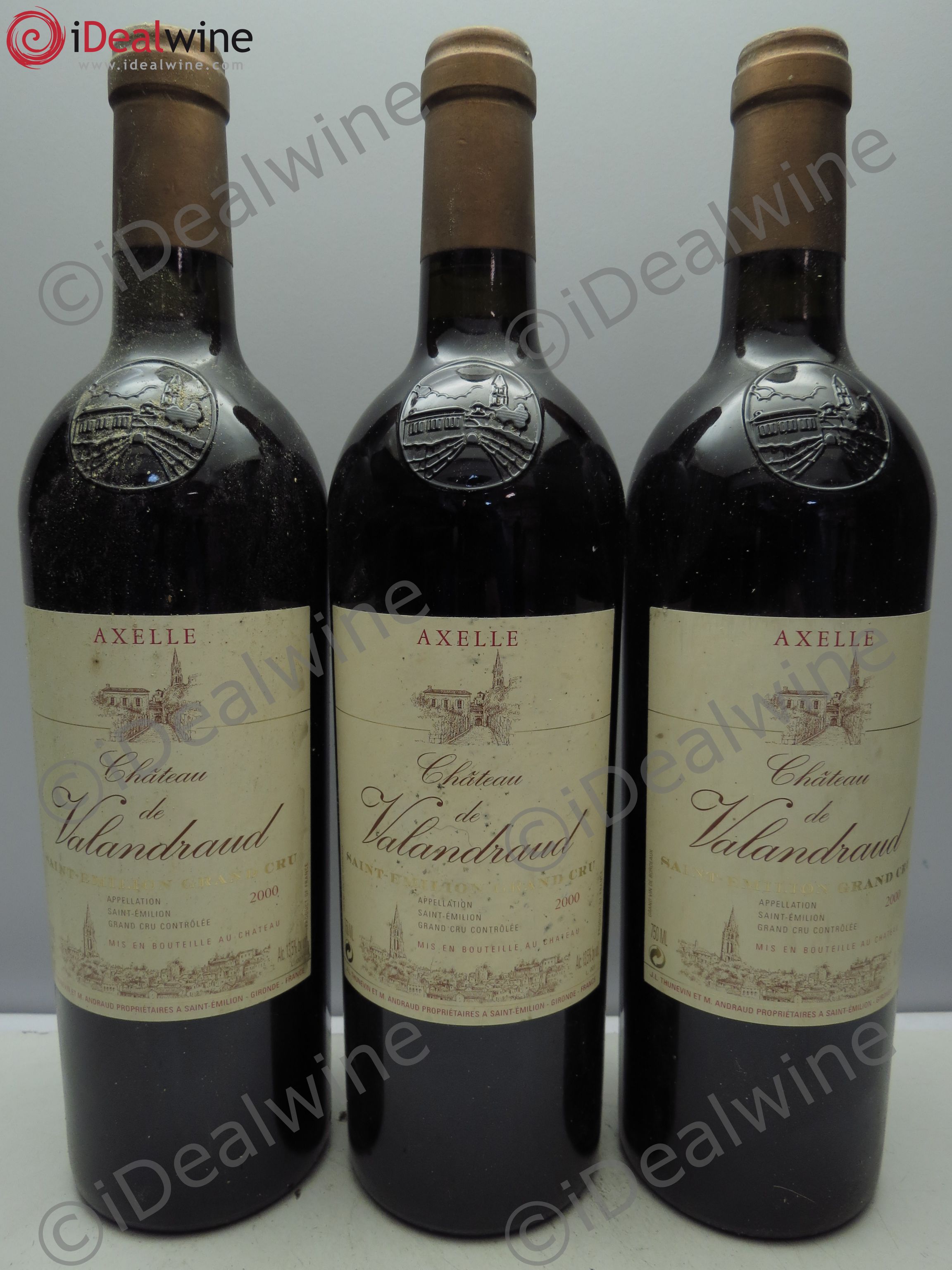 Axelle de Valandraud 2000 - Lot de 3 bouteilles - 0