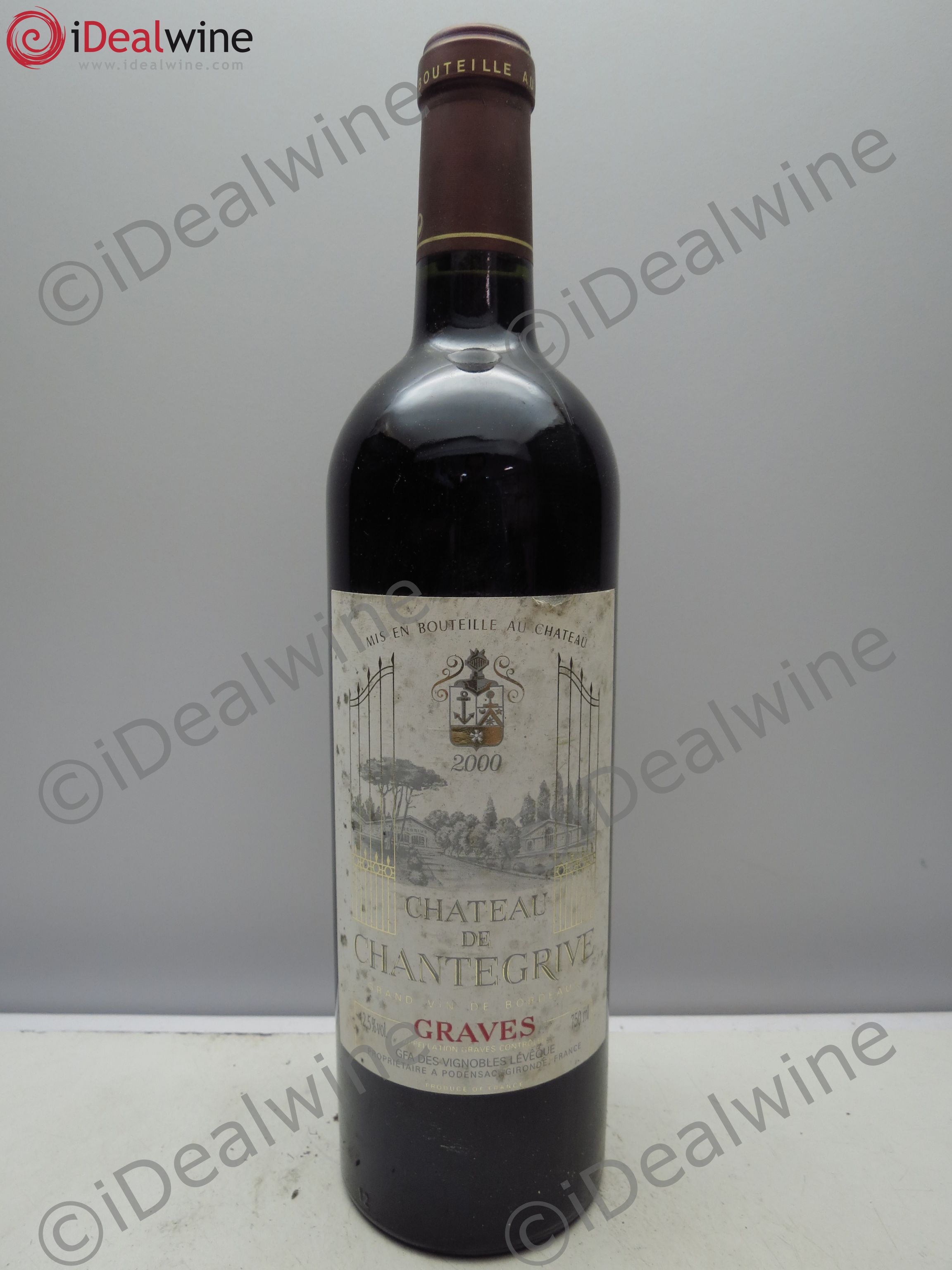 Château de Chantegrive 2000 - Lot de 6 bouteilles - 0
