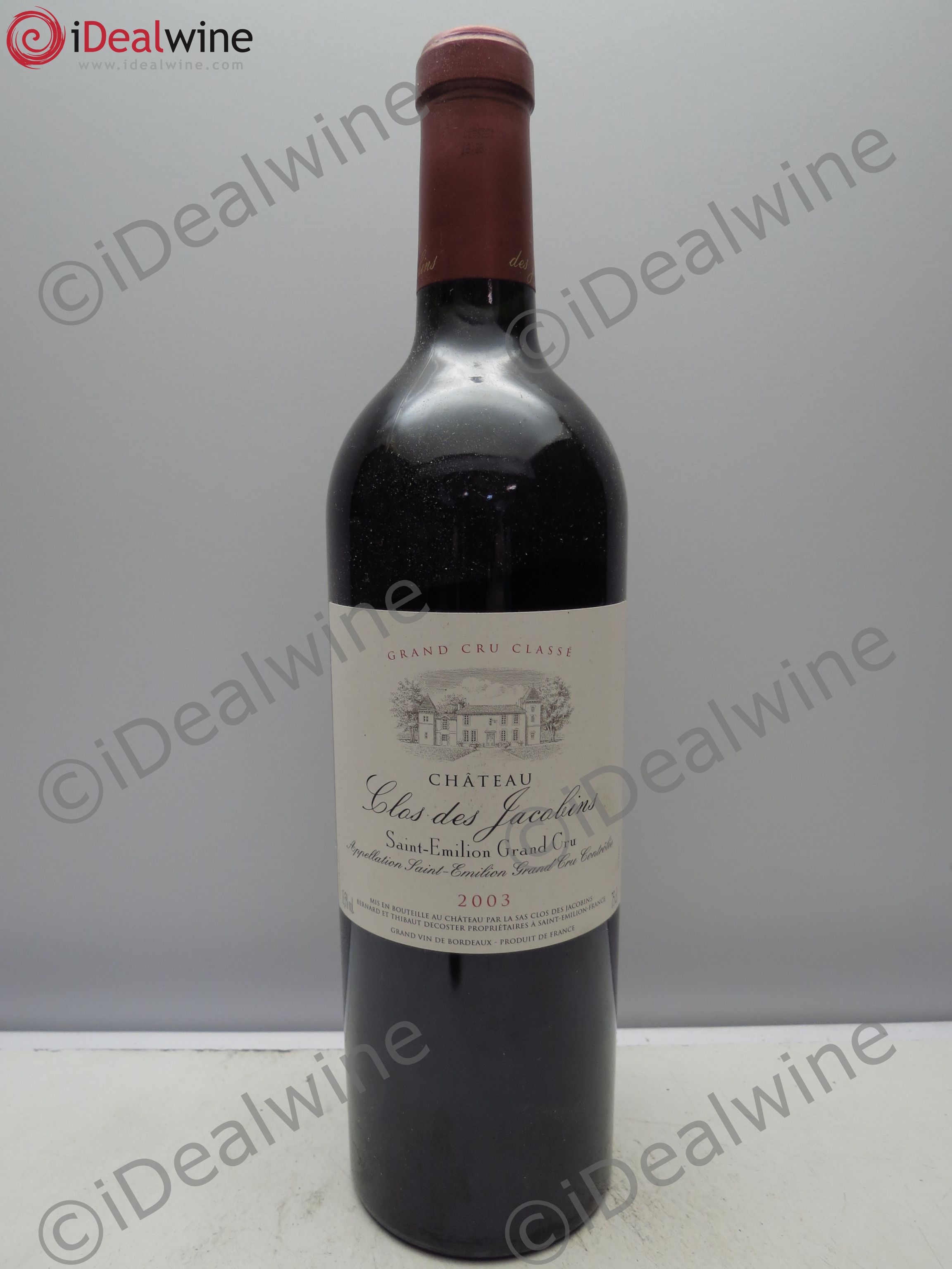 Château Clos des Jacobins Grand Cru Classé 2003 - Lot de 12 bouteilles - 0