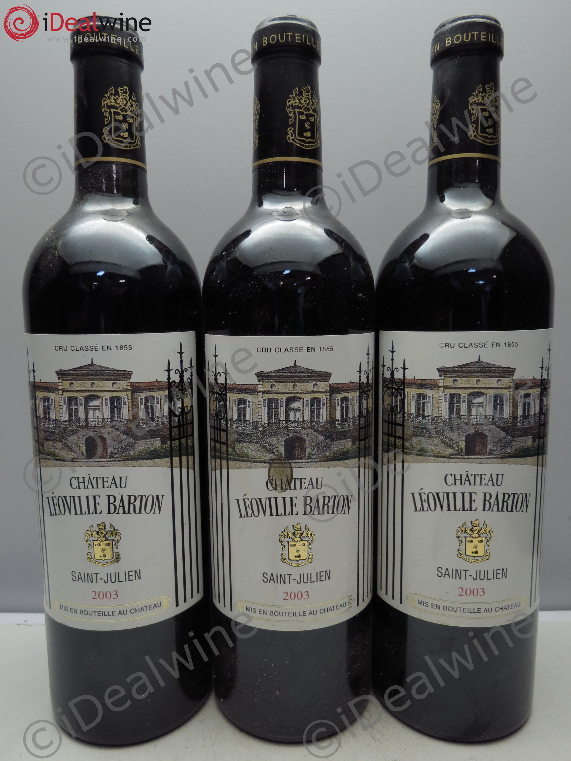 Château Léoville Barton 2ème Grand Cru Classé 2003 - Lot de 3 bouteilles - 0