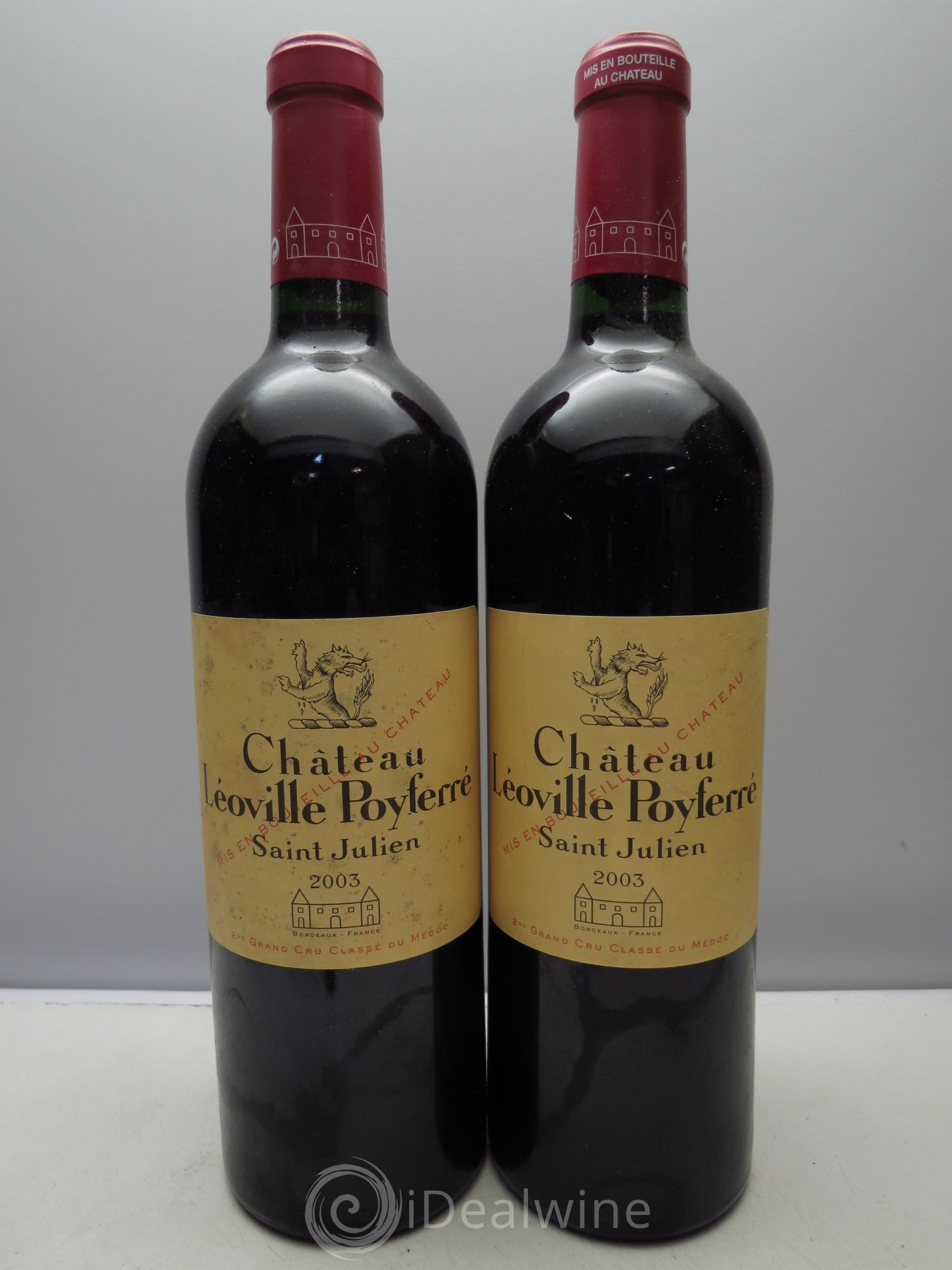 Château Léoville Poyferré 2ème Grand Cru Classé (Cb sans couvercle)  2003 - Lot de 12 bouteilles - 4
