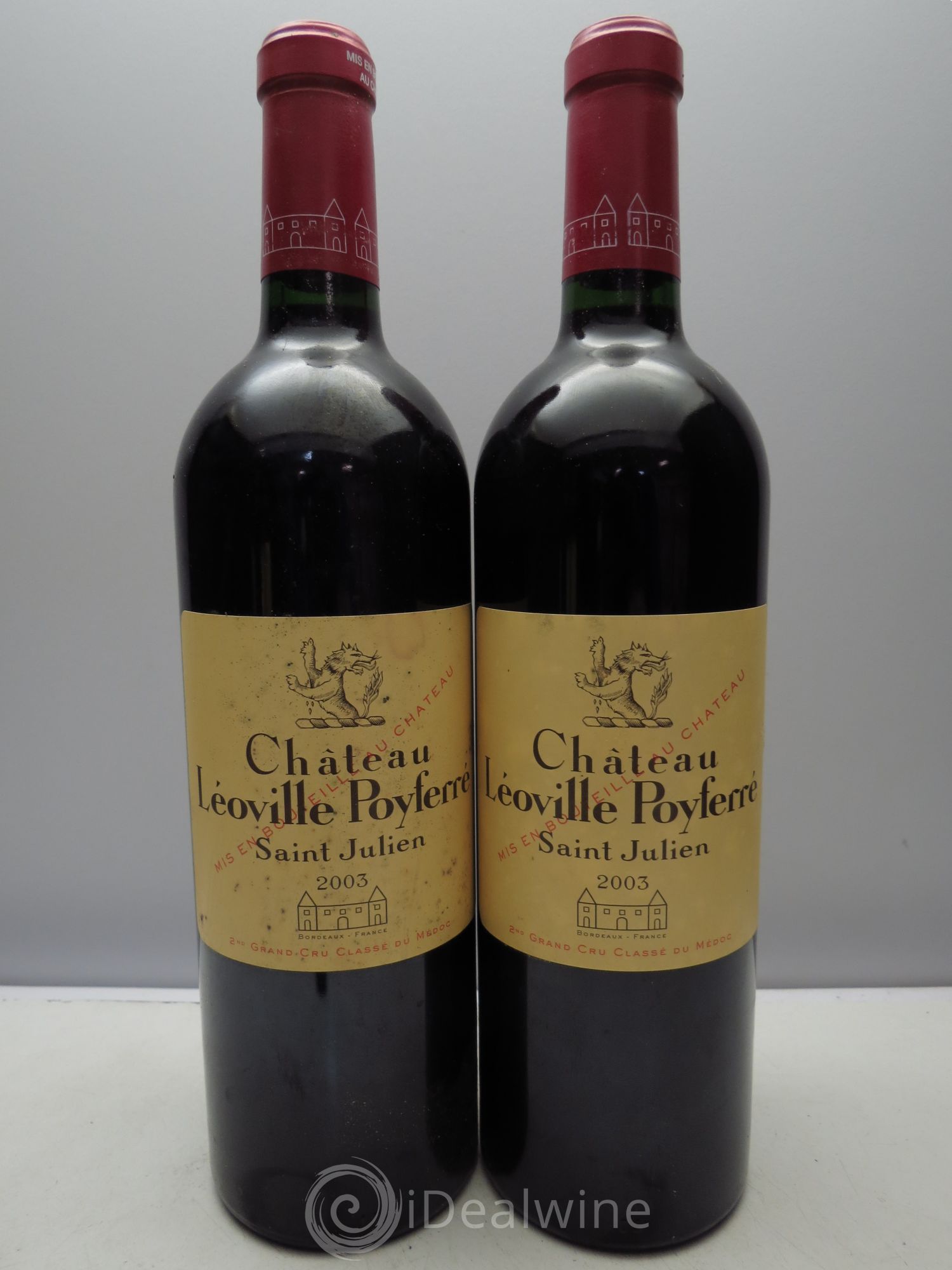 Château Léoville Poyferré 2ème Grand Cru Classé (Cb sans couvercle)  2003 - Lot de 12 bouteilles - 5