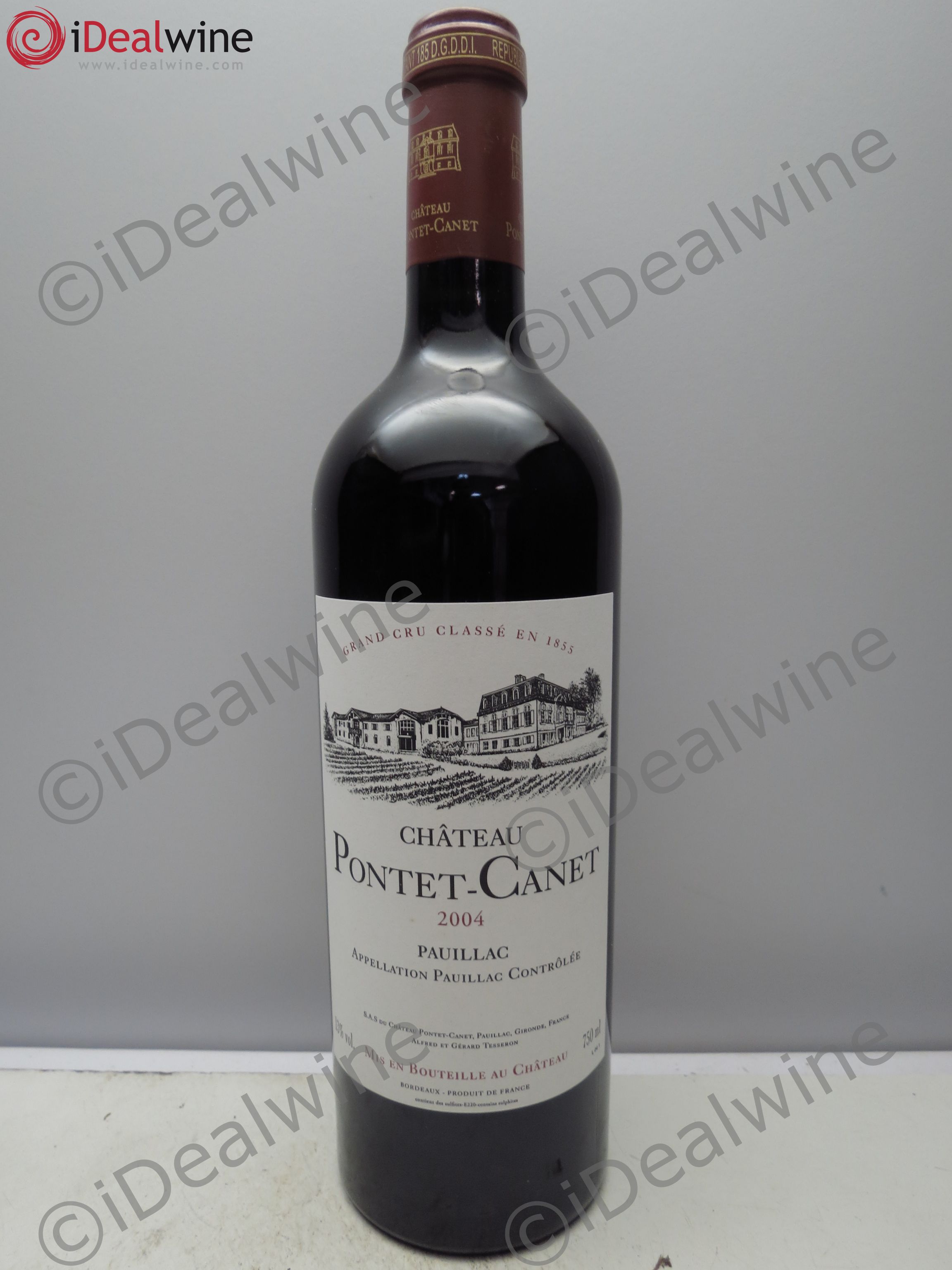 Château Pontet Canet 5ème Grand Cru Classé 2004 - Lot de 6 bouteilles - 0