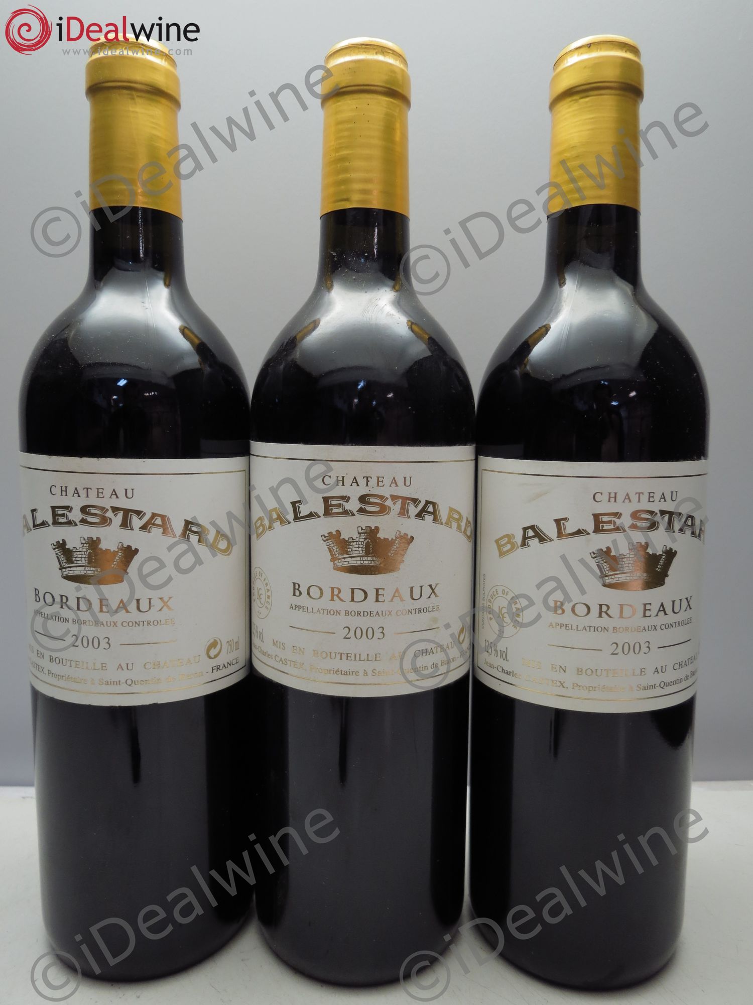 Château Balestard 2003 - Lot de 3 bouteilles - 0