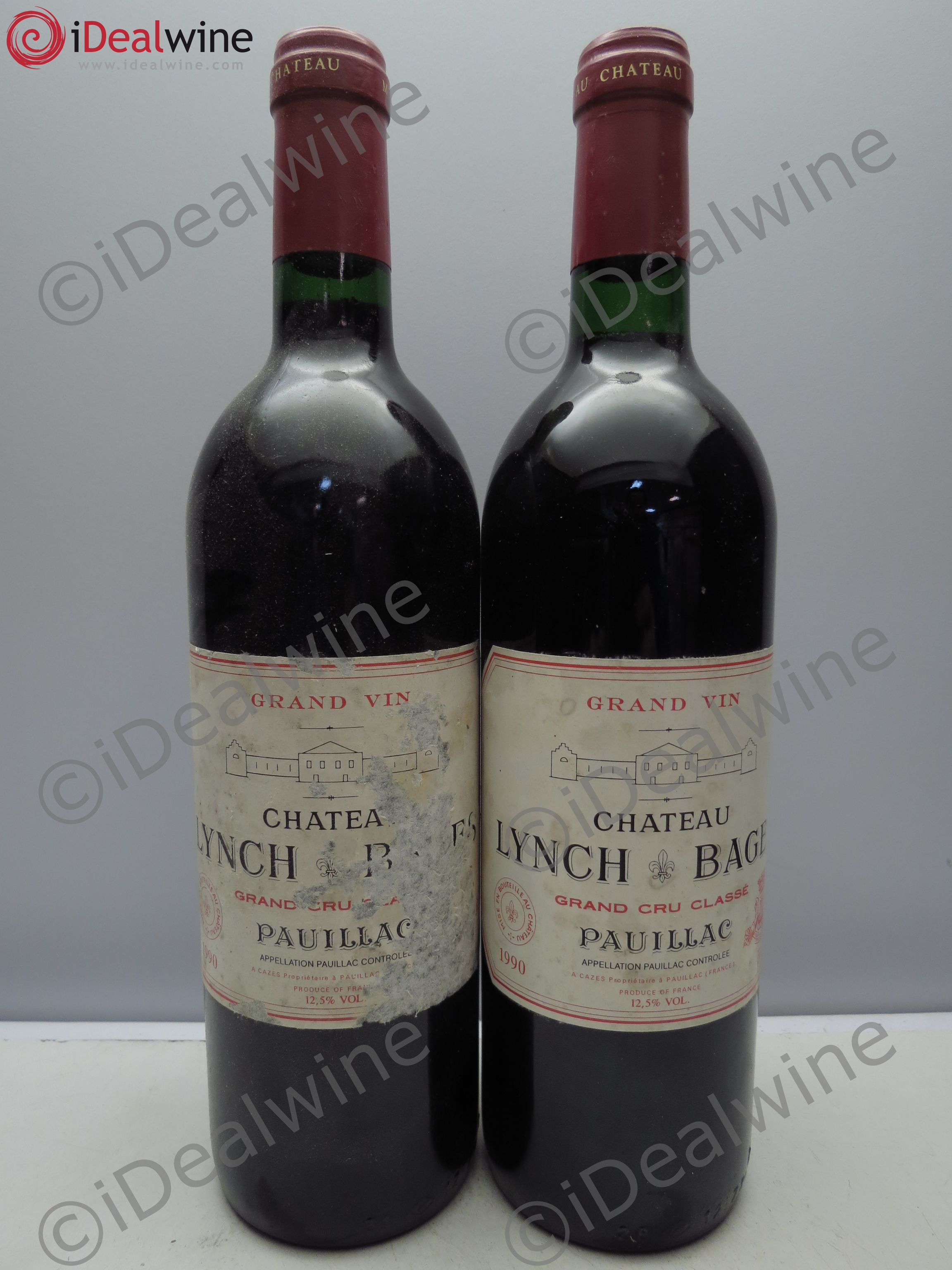 Château Lynch Bages 5ème Grand Cru Classé 1990 - Lot de 2 bouteilles - 0