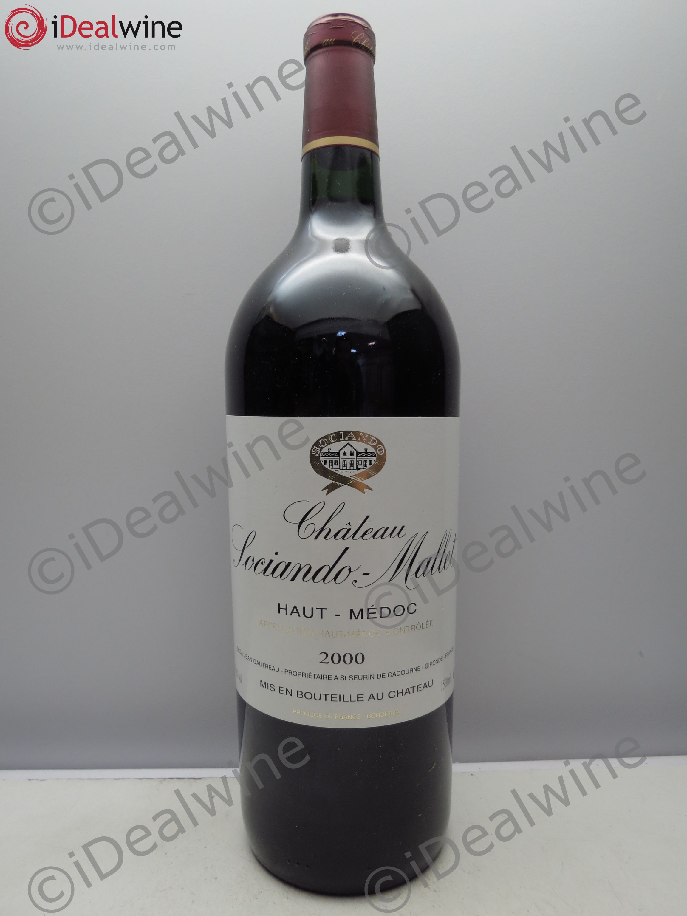 Château Sociando Mallet 2000 - Lot de 6 magnums - 0
