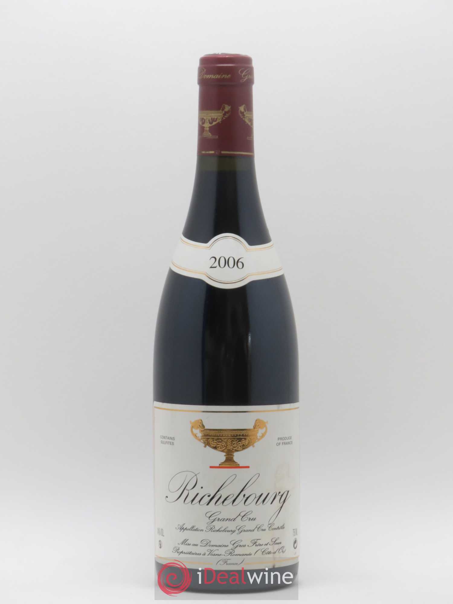 Richebourg Grand Cru Gros Frère & Soeur 2006 - Lot de 1 bouteille - 0