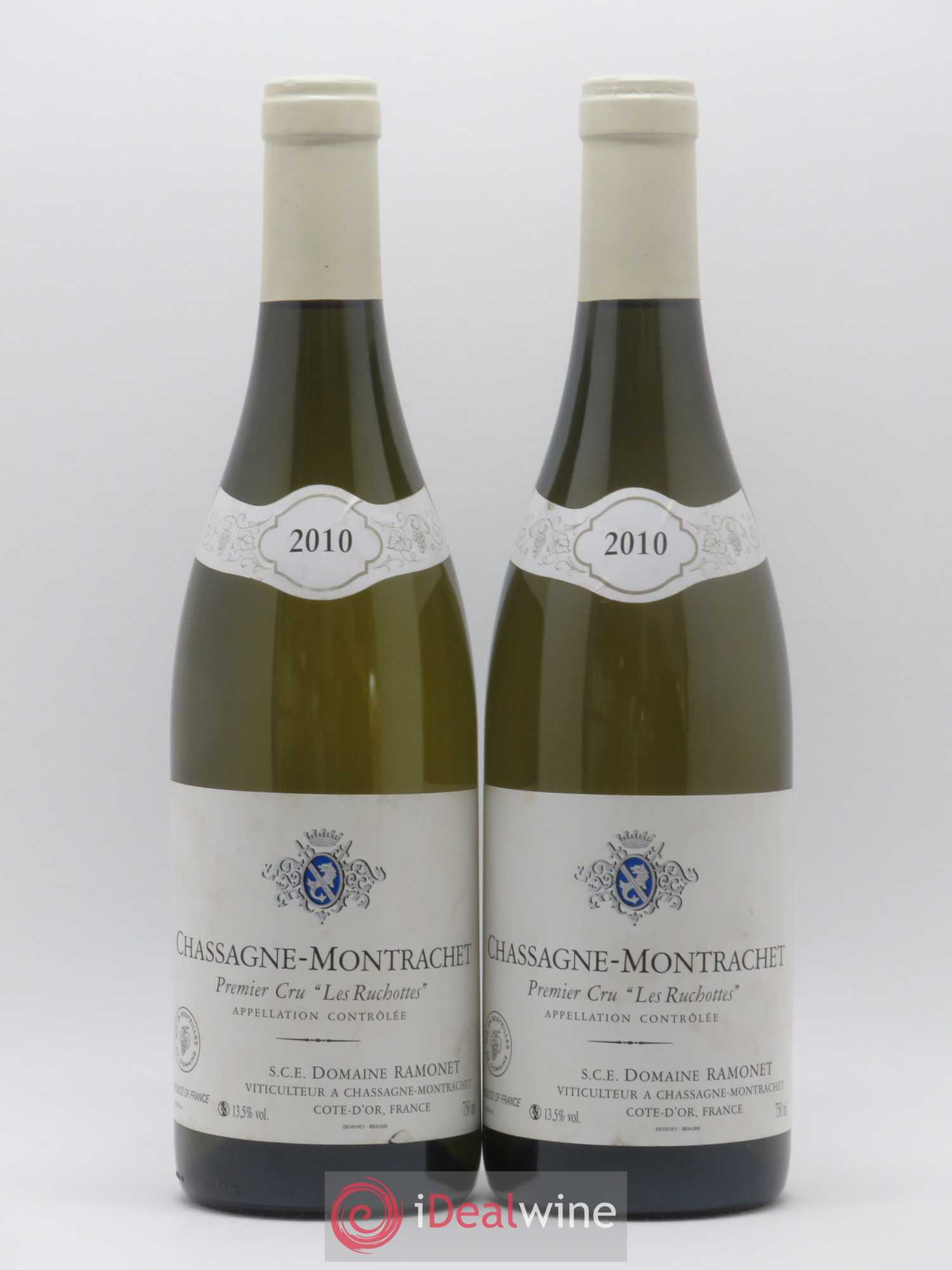 Chassagne-Montrachet 1er Cru Les Ruchottes Ramonet (Domaine) 2010 - Lot de 2 bouteilles - 0