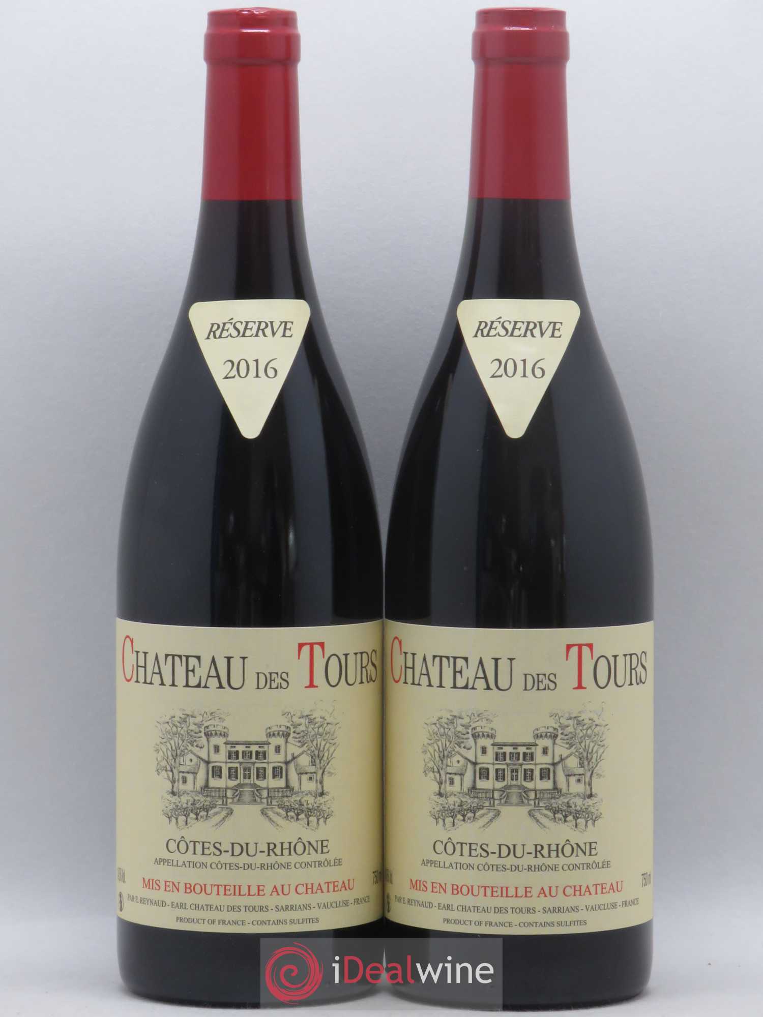 Côtes-du-Rhône Château des Tours Emmanuel Reynaud 2016 - Lot de 2 bouteilles - 0