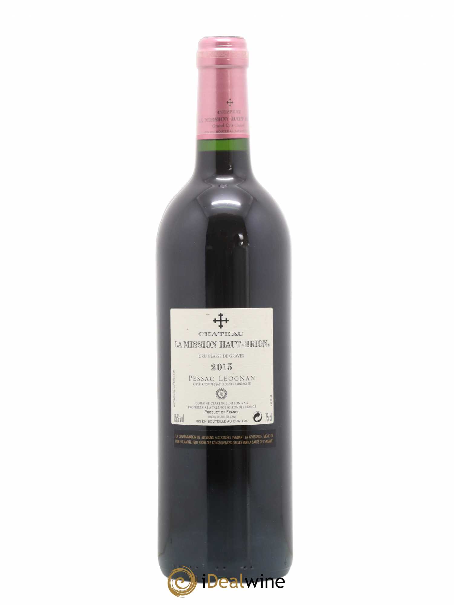 Château la Mission Haut-Brion Cru Classé de Graves 2015 - Lot de 1 bouteille - 1