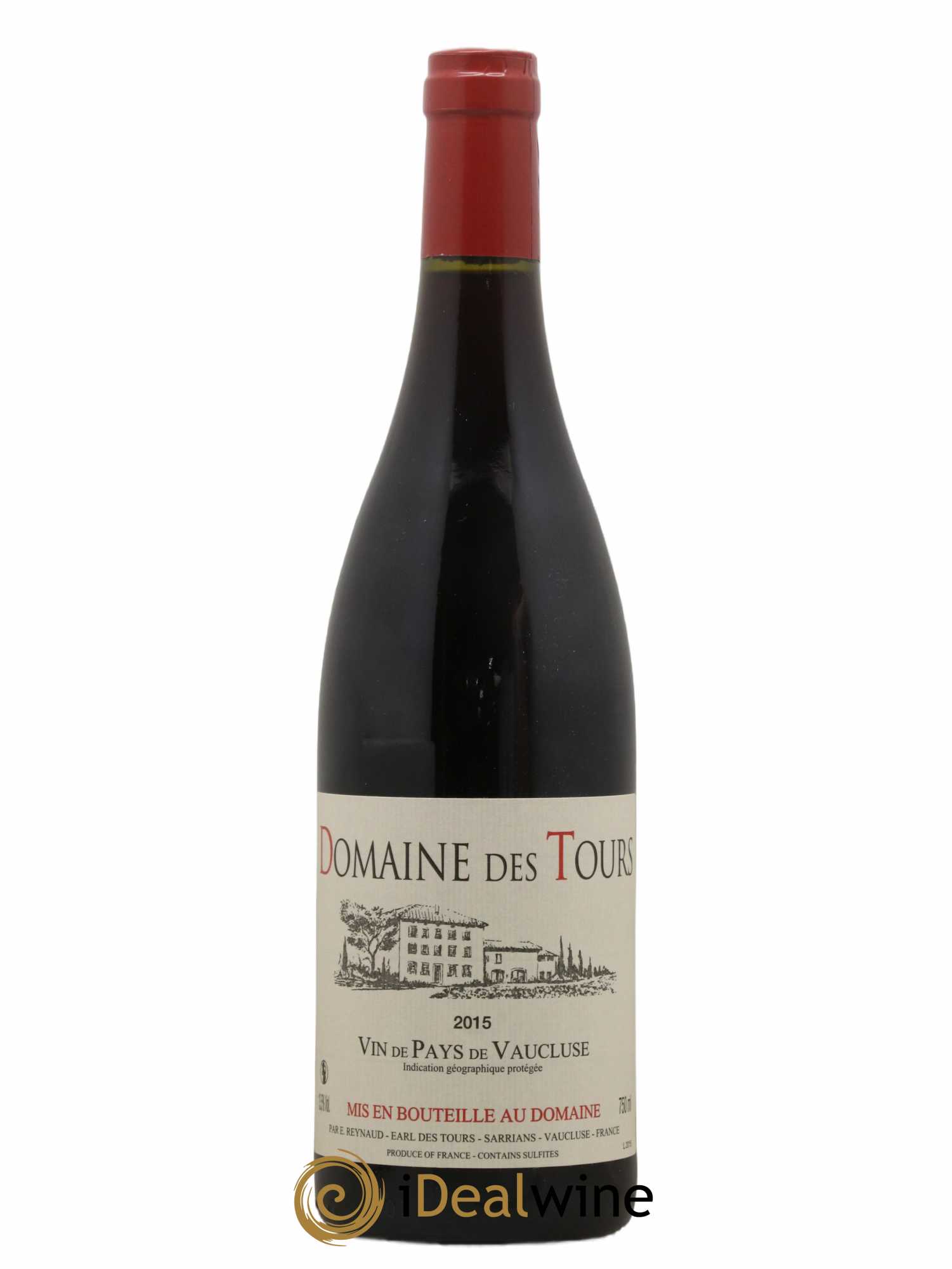 Vaucluse (Vin de Pays de Vaucluse) Domaine des Tours Emmanuel Reynaud 2015 - Lot de 1 bouteille - 0