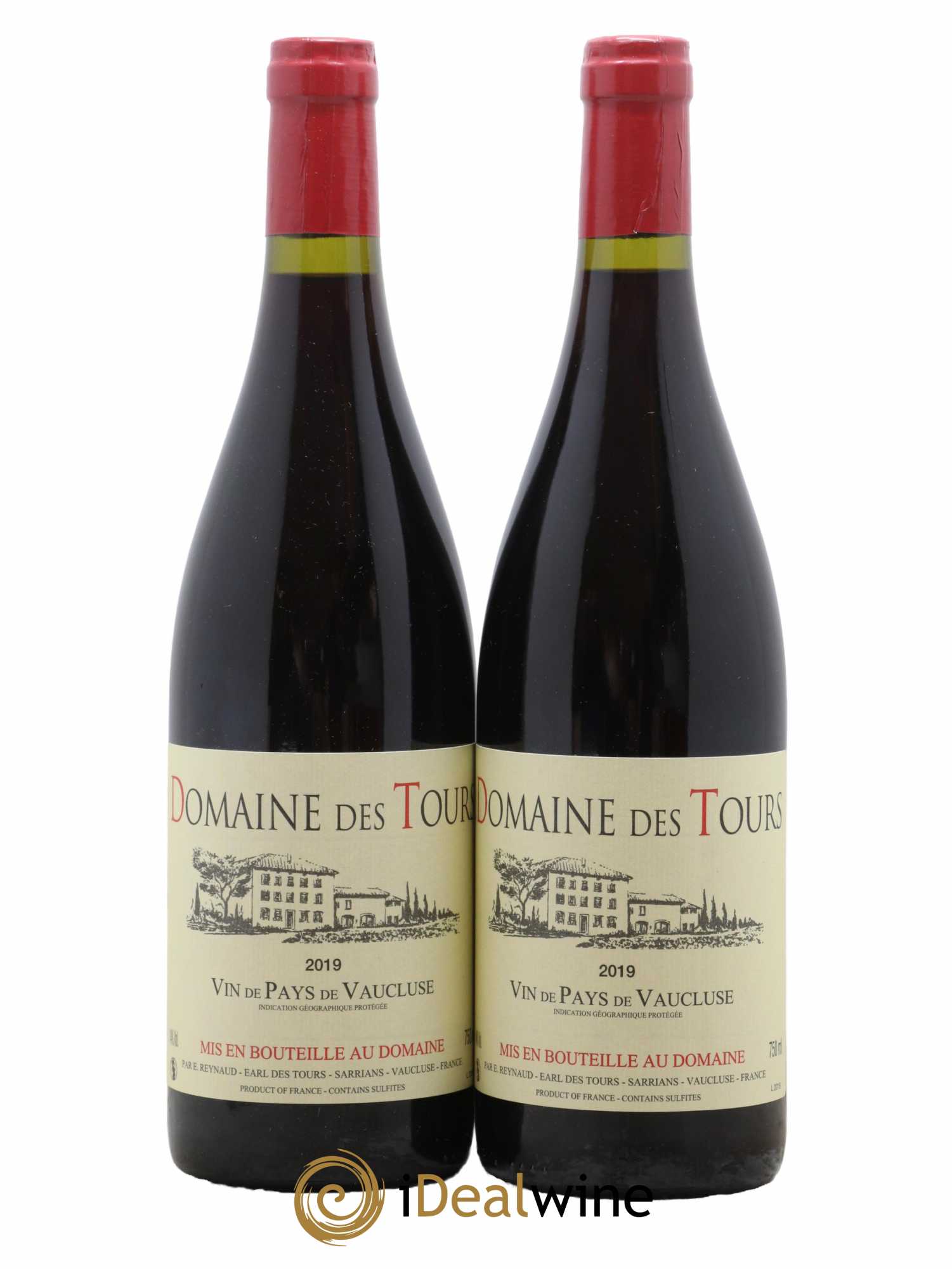 Vaucluse (Vin de Pays de Vaucluse) Domaine des Tours Emmanuel Reynaud 2019 - Lot de 2 bouteilles - 0
