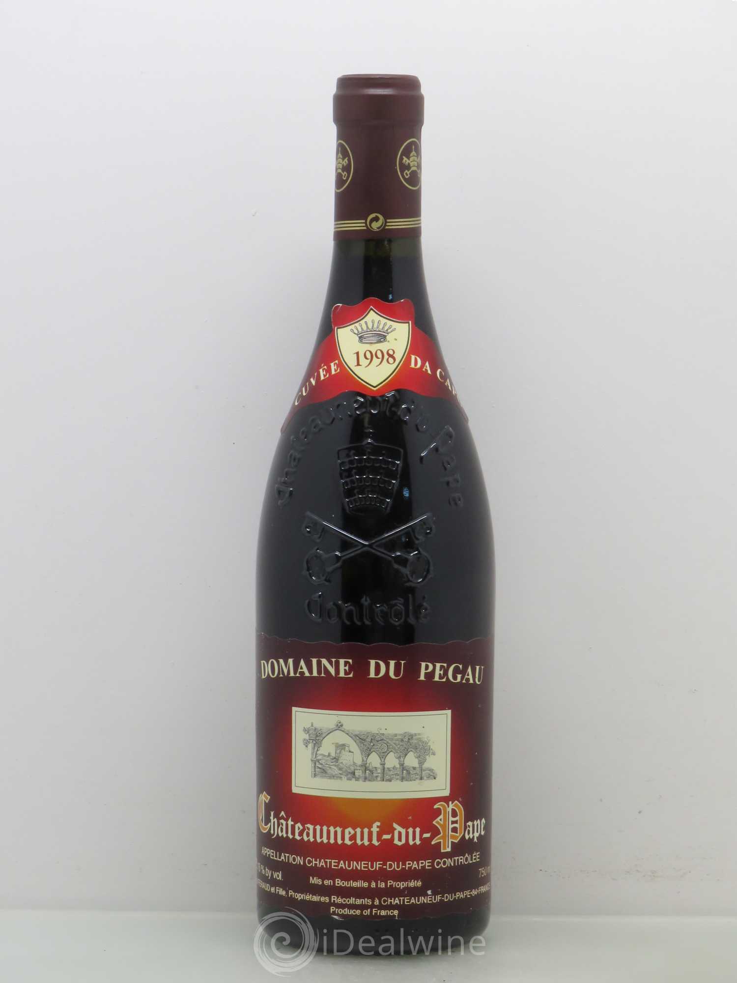 Châteauneuf-du-Pape Domaine du Pégau Cuvée Da Capo Paul et Laurence Féraud 1998 - Lot de 1 bouteille - 0