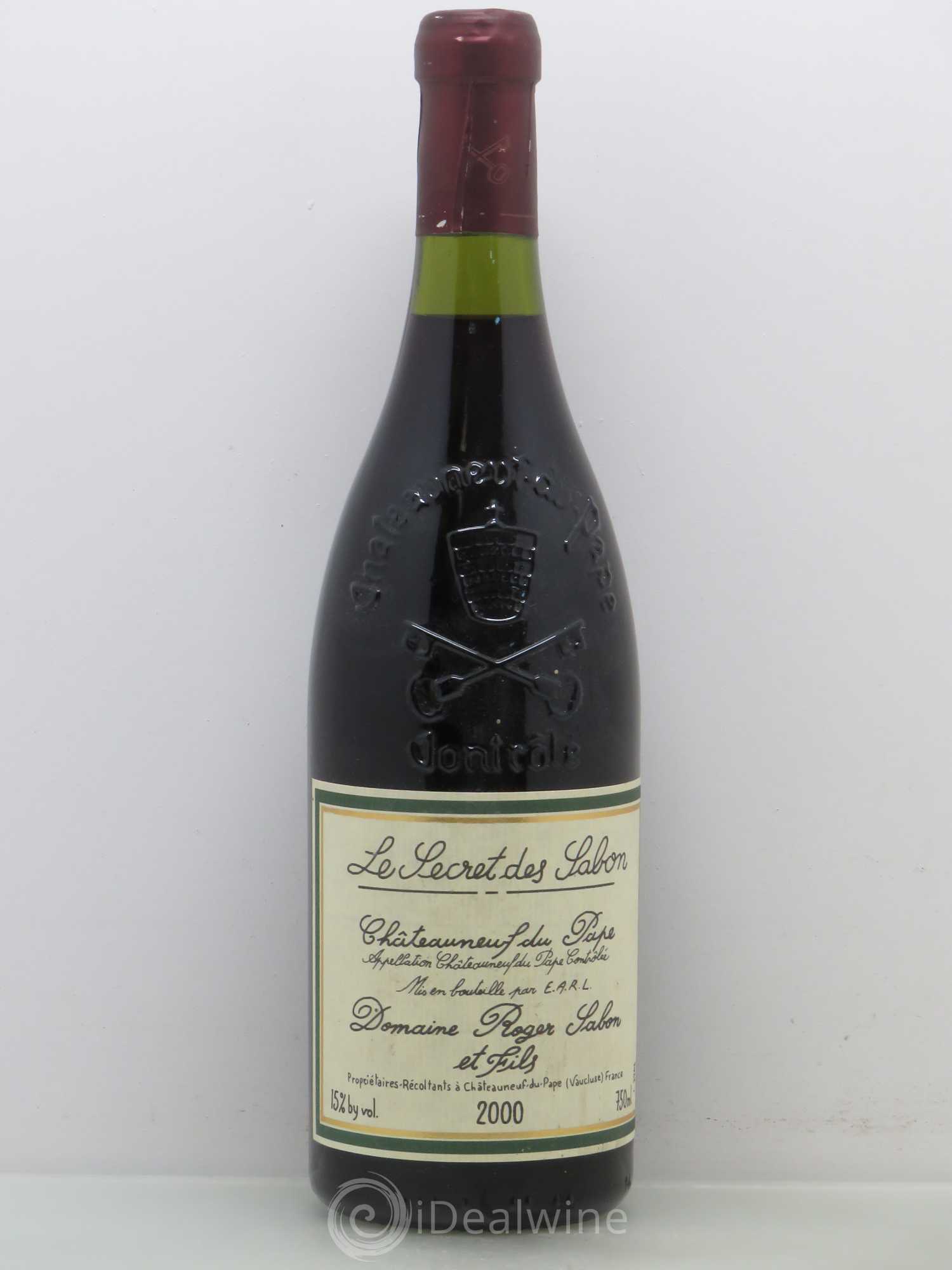 Châteauneuf-du-Pape Le Secret des Sabon Domaine Roger Sabon 2000 - Lot de 1 bouteille - 0