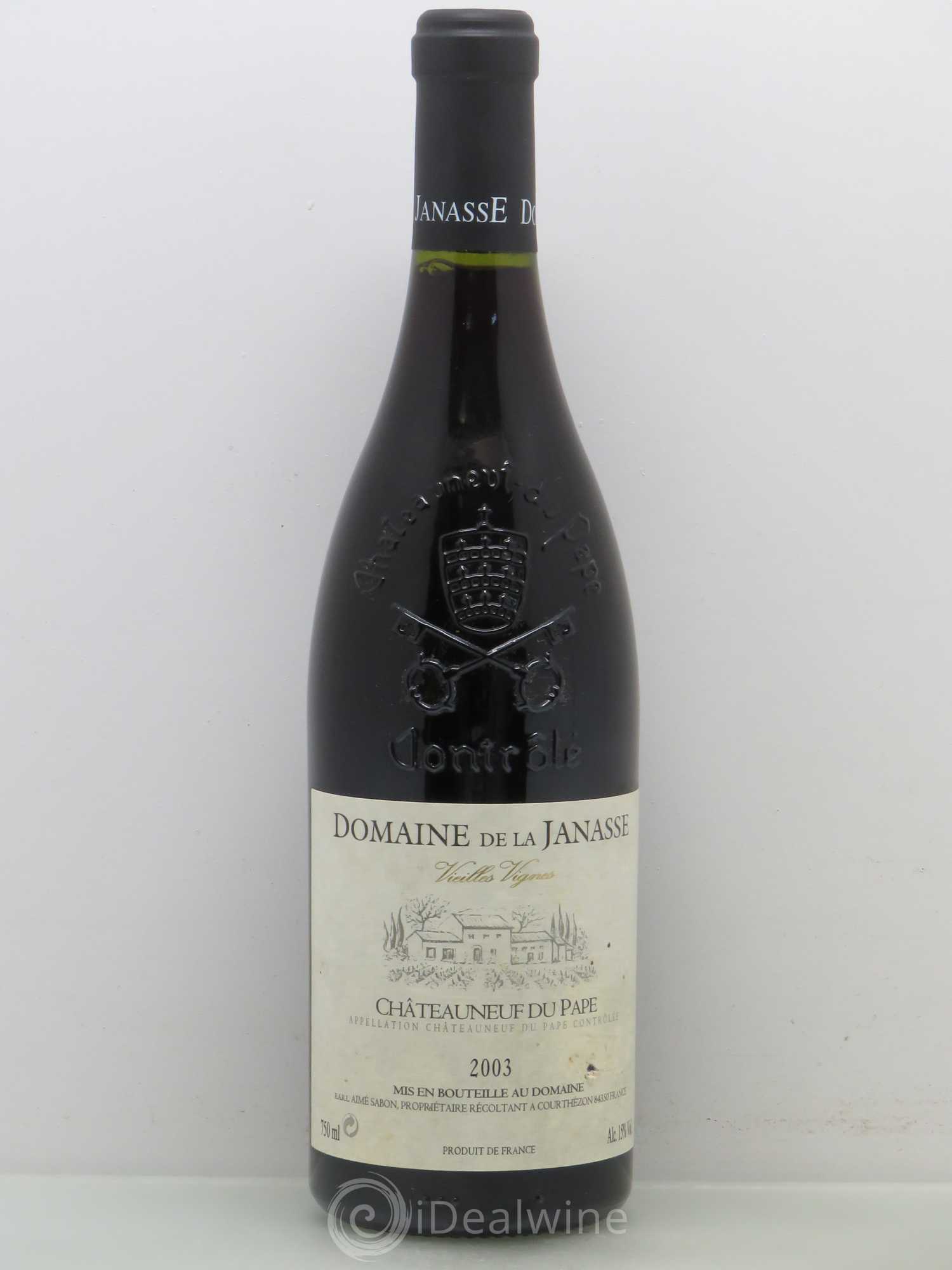 Châteauneuf-du-Pape Cuvée Vieilles Vignes La Janasse (Domaine de) 2003 - Lot de 1 bouteille - 0