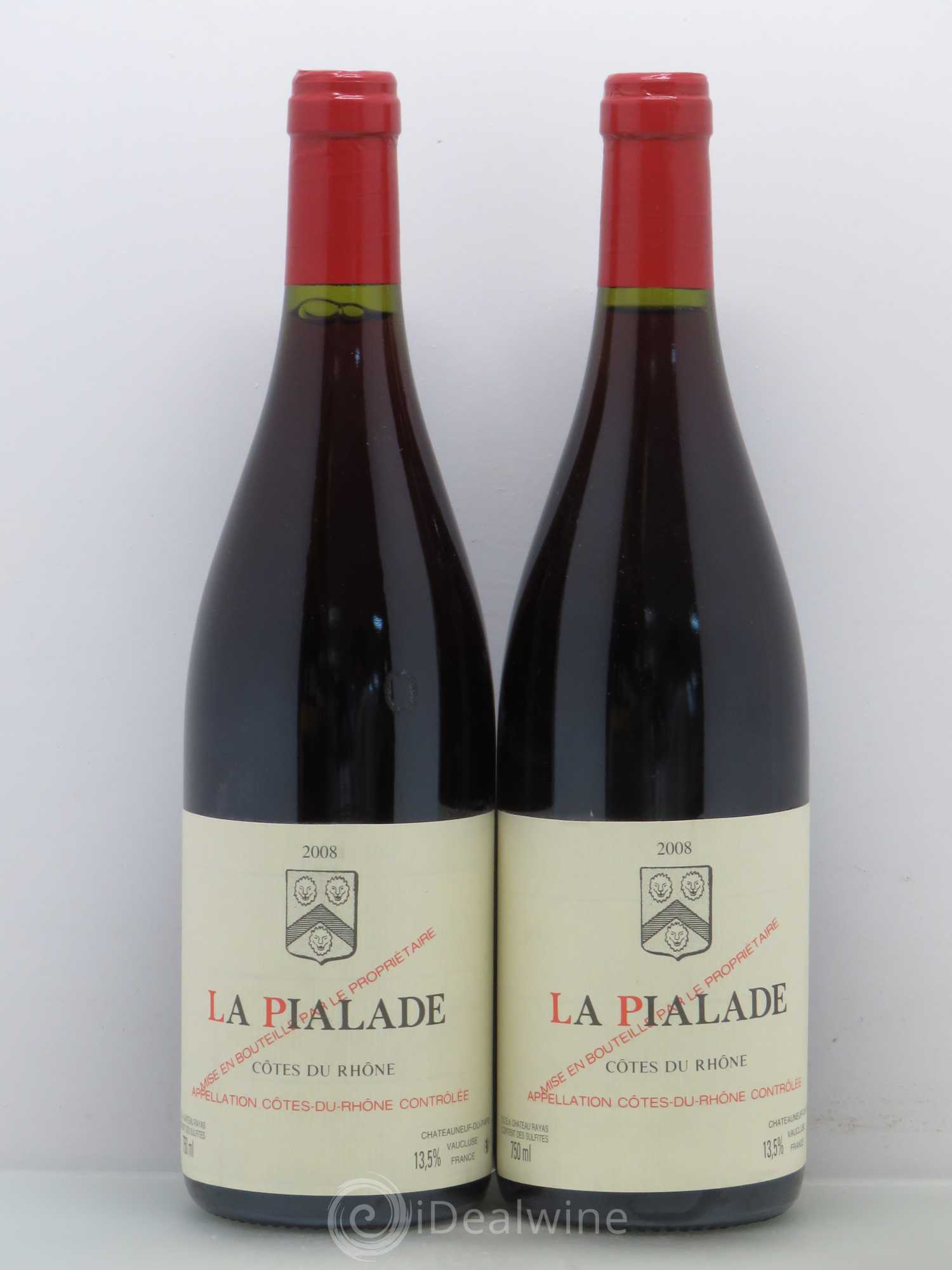 Côtes-du-Rhône La Pialade Emmanuel Reynaud 2008 - Lot de 2 bouteilles - 0