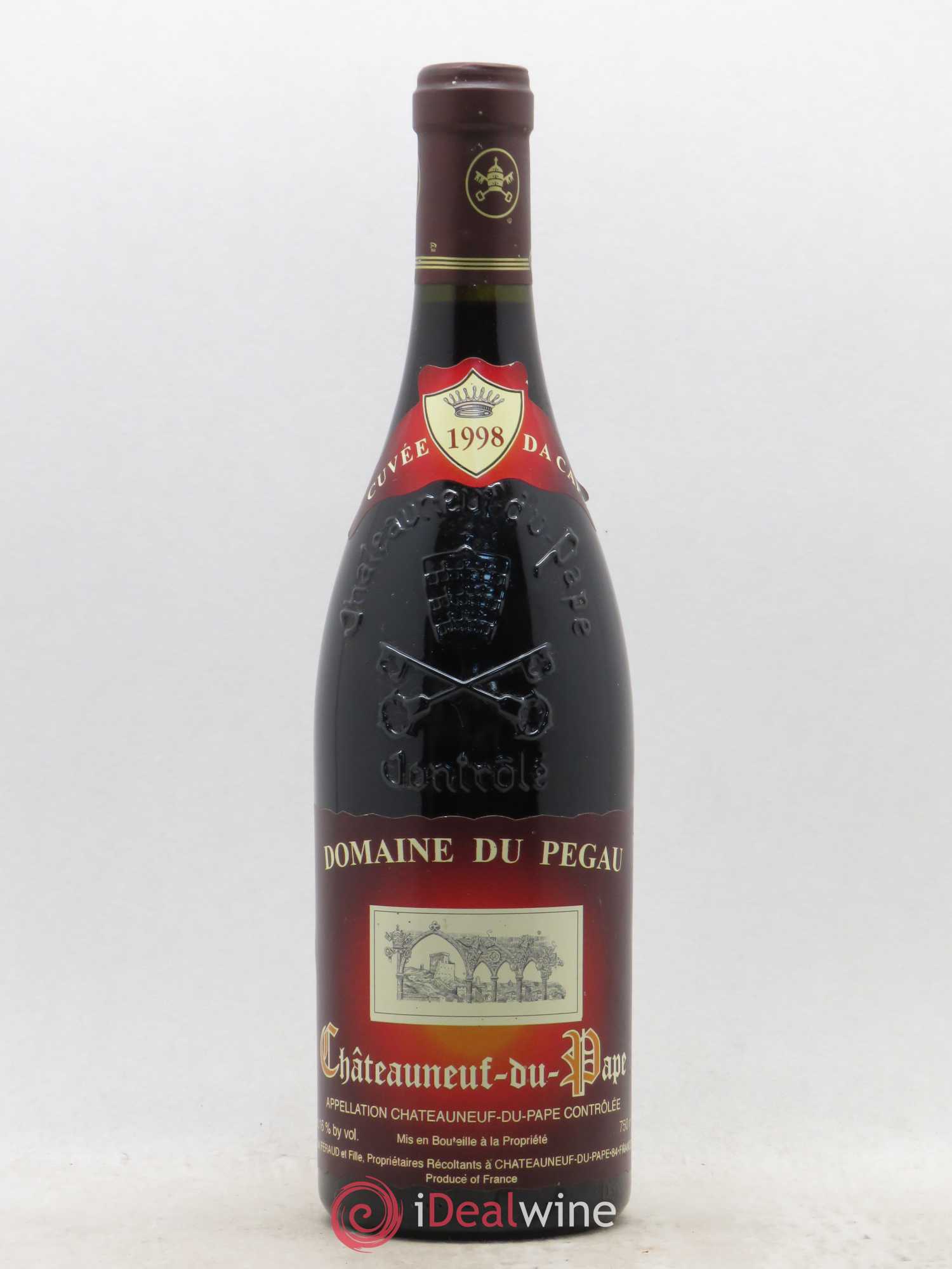 Châteauneuf-du-Pape Domaine du Pégau Cuvée Da Capo Paul et Laurence Féraud 1998 - Lot de 1 bouteille - 0