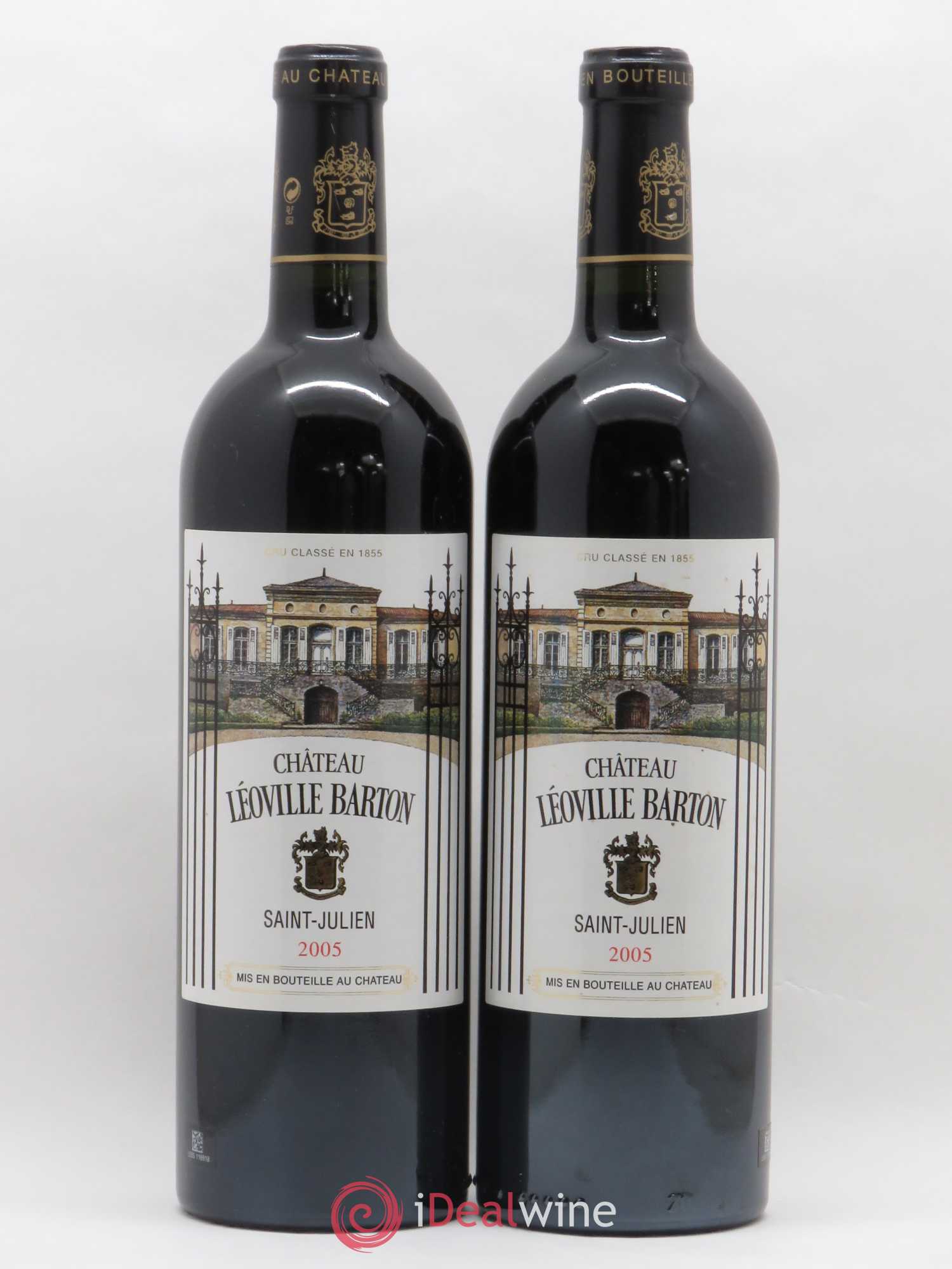 Château Léoville Barton 2ème Grand Cru Classé 2005 - Lot de 2 bouteilles - 0