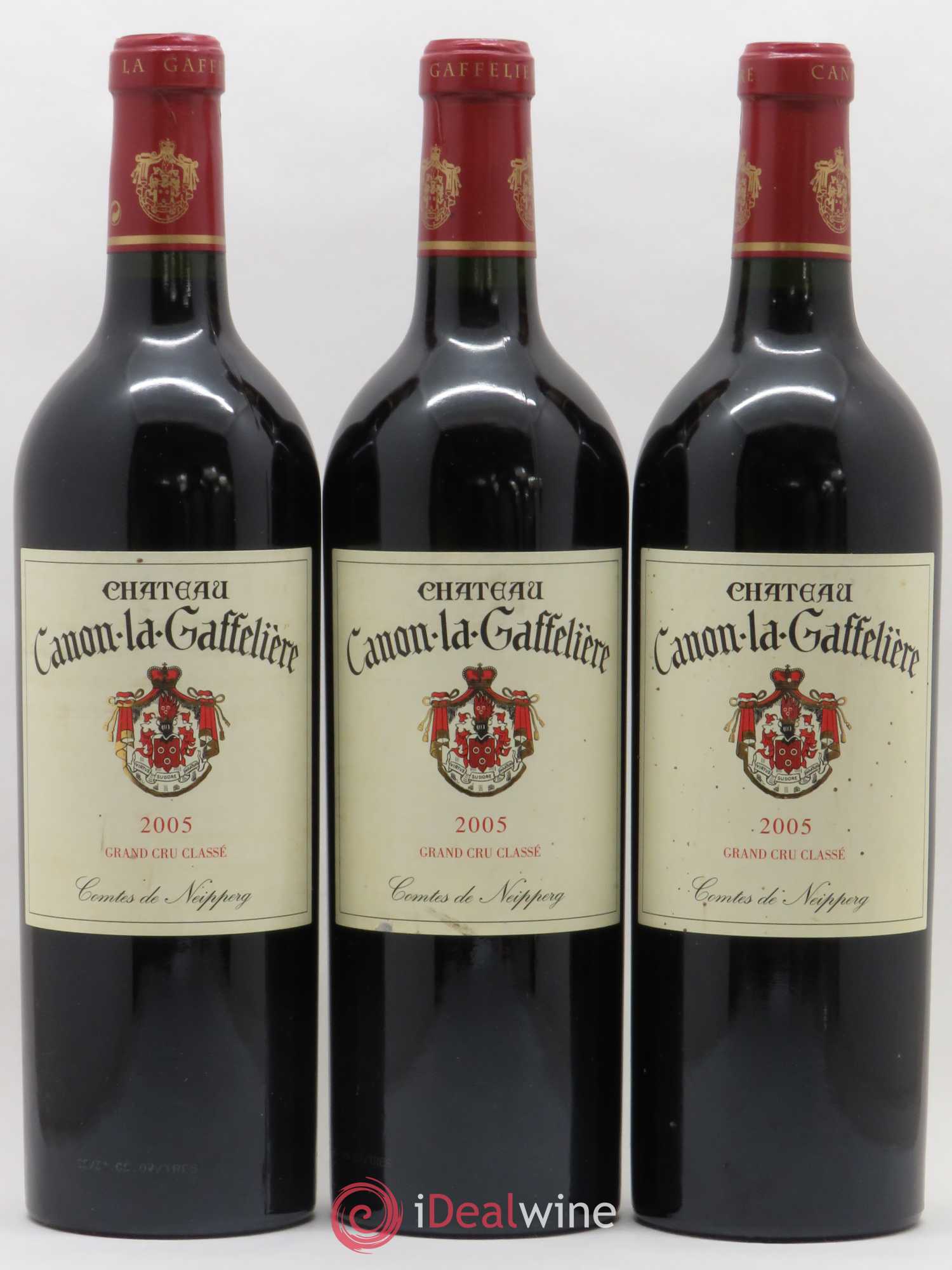 Château Canon la Gaffelière 1er Grand Cru Classé B 2005 - Lot de 3 bouteilles - 0