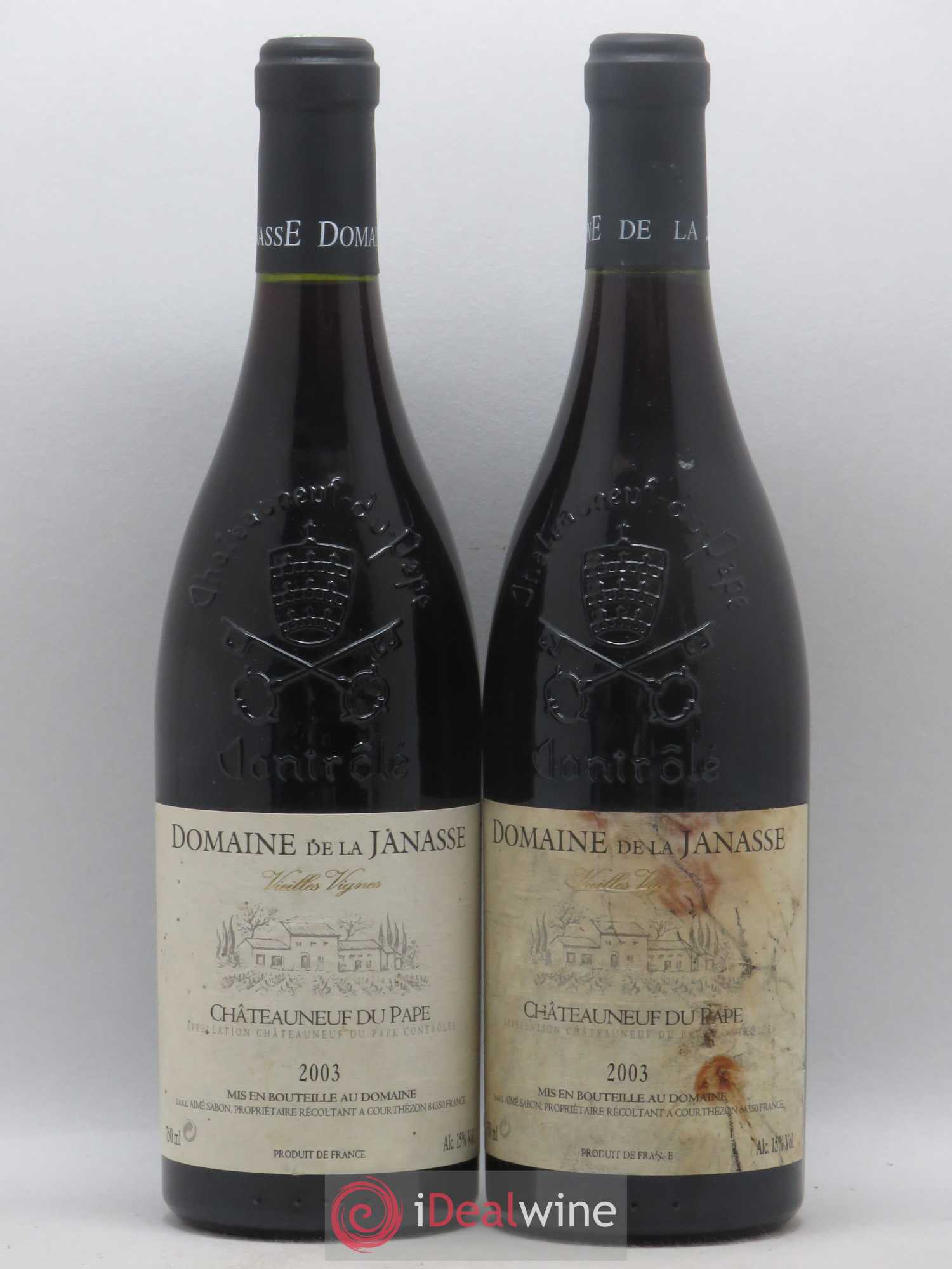 Châteauneuf-du-Pape Cuvée Vieilles Vignes La Janasse (Domaine de) 2003 - Lot de 2 bouteilles - 0
