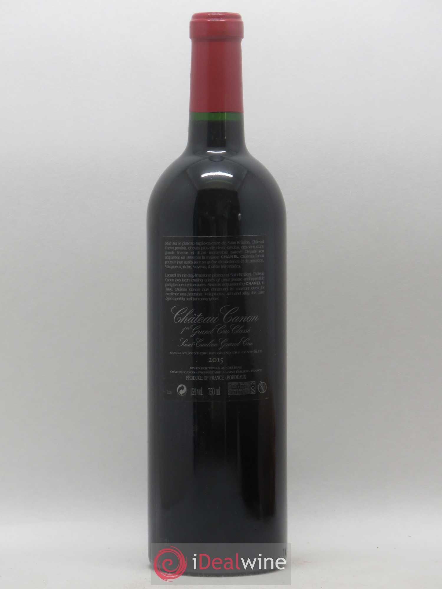 Château Canon 1er Grand Cru Classé B 2015 - Lot de 1 bouteille - 1