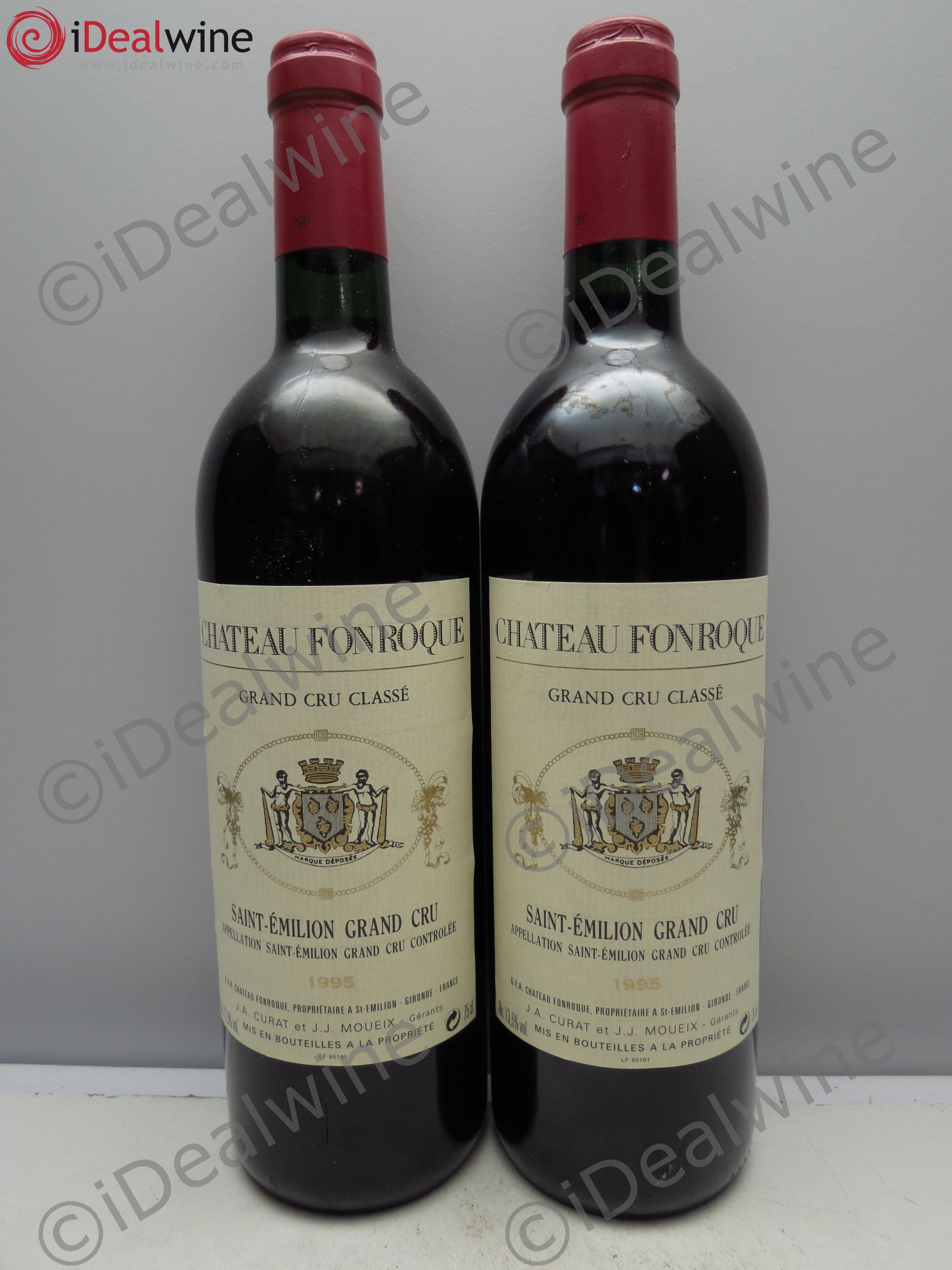 Château Fonroque Grand Cru Classé 1995 - Lot de 2 bouteilles - 0