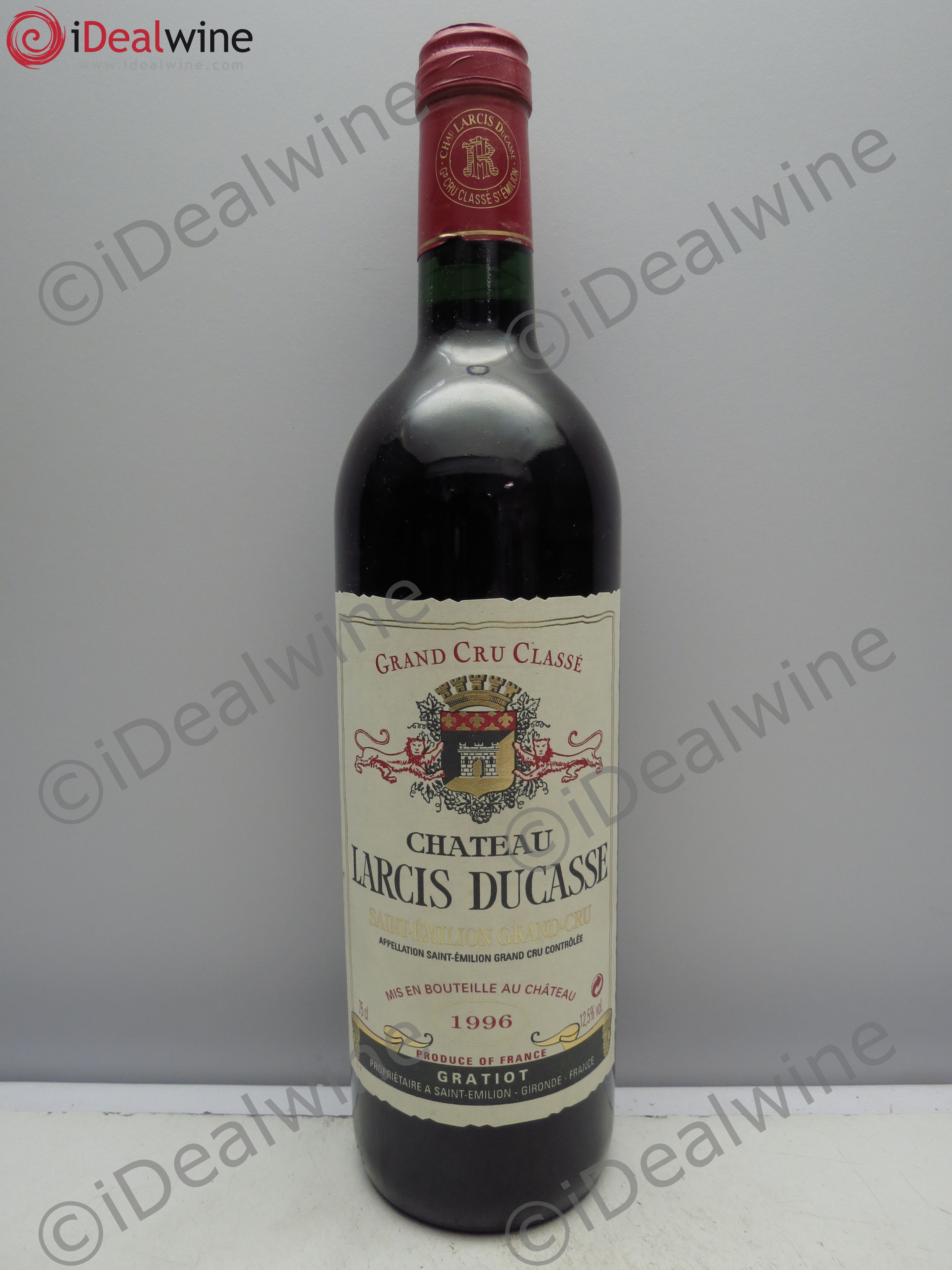 Château Larcis Ducasse 1er Grand Cru Classé B 1996 - Lot de 1 bouteille - 0