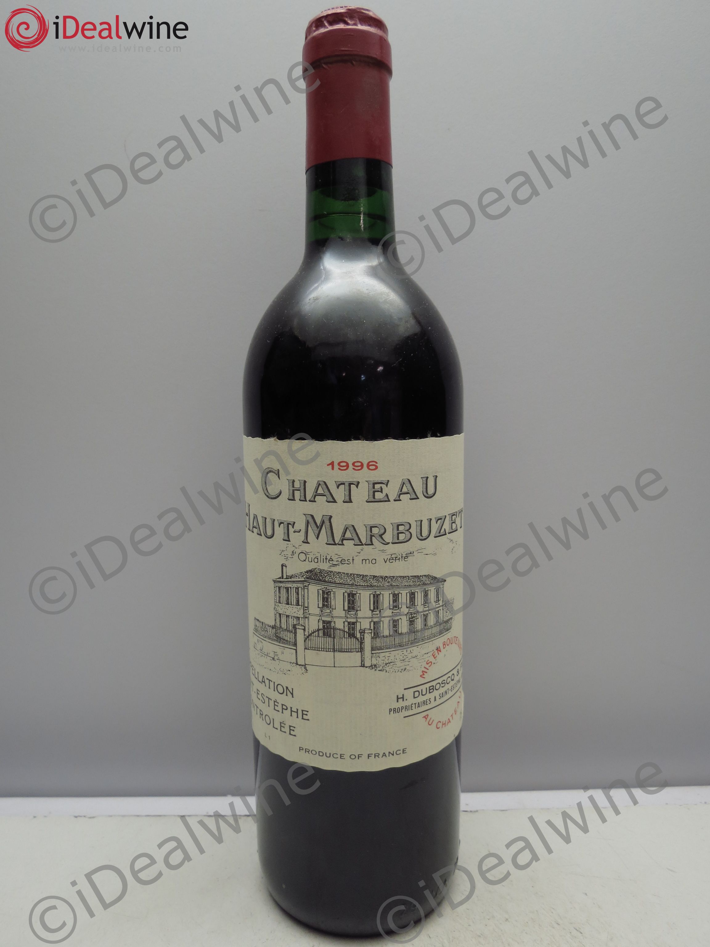 Château Haut Marbuzet 1996 - Lot de 1 bouteille - 0