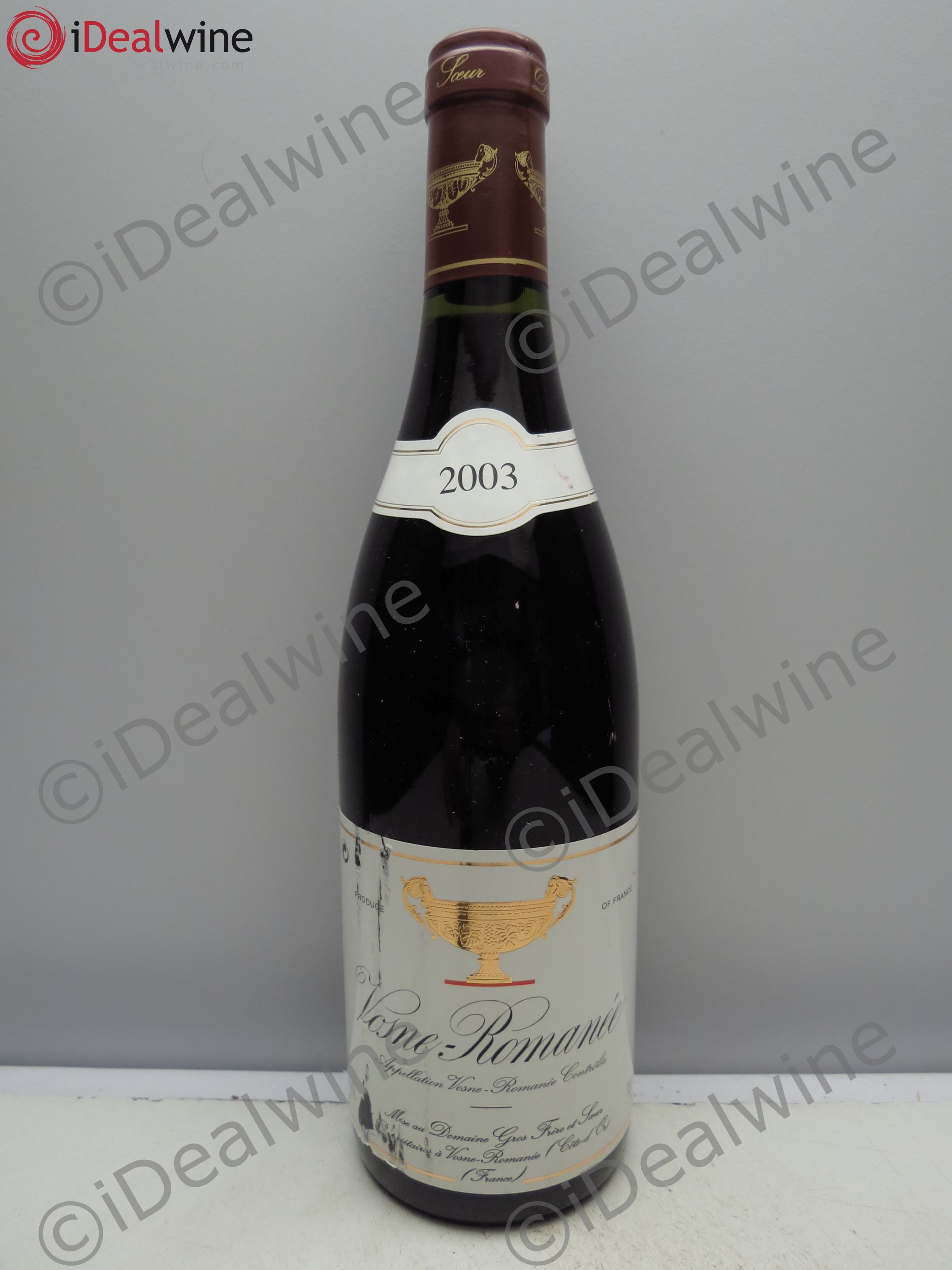 Vosne-Romanée Gros Frère & Soeur 2003 - Lot de 6 bouteilles - 0