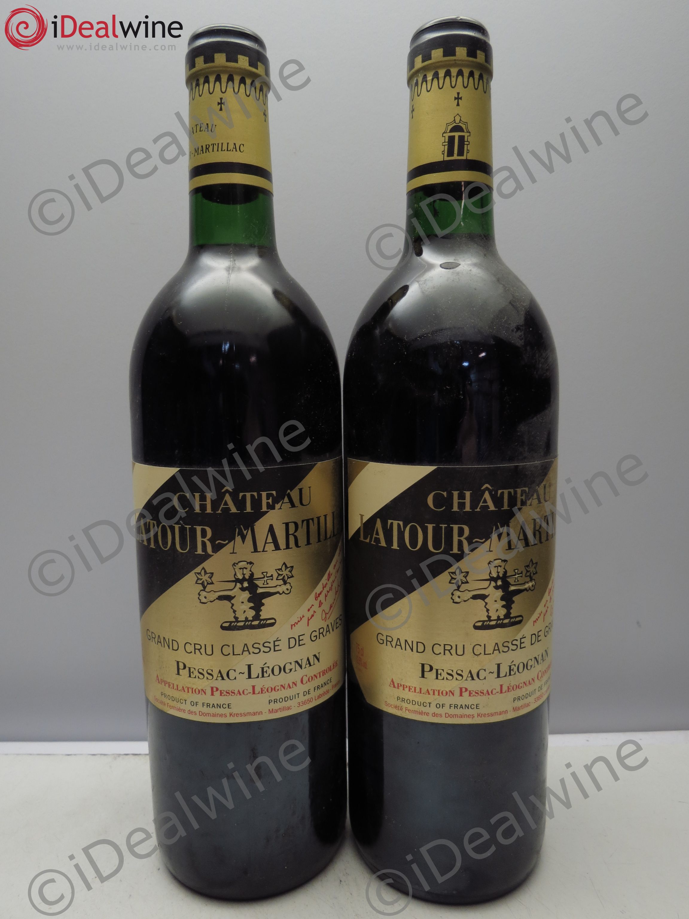 Château Latour-Martillac Cru Classé de Graves 1993 - Lot de 2 bouteilles - 0