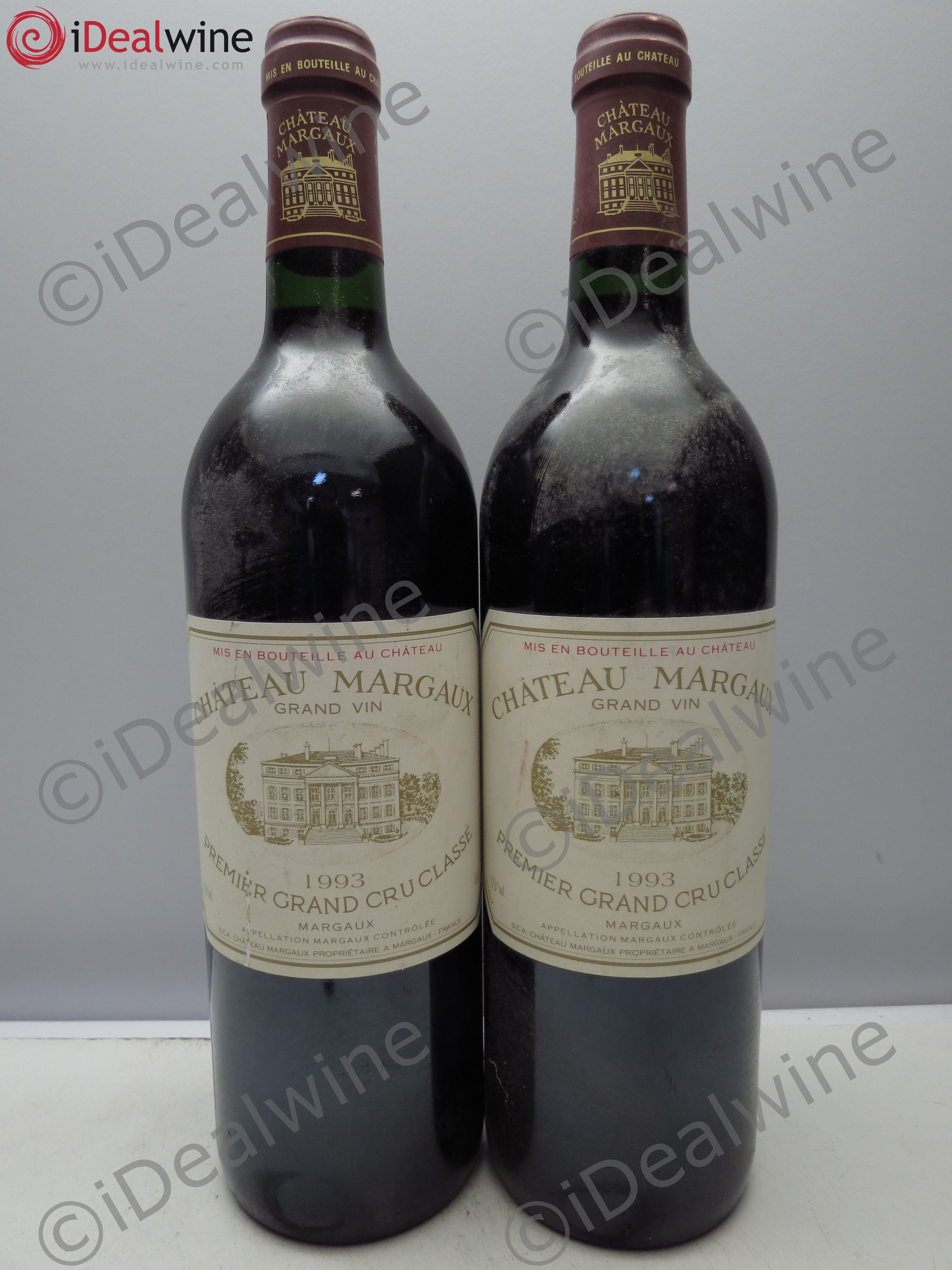 Château Margaux 1er Grand Cru Classé 1993 - Lot de 2 bouteilles - 0