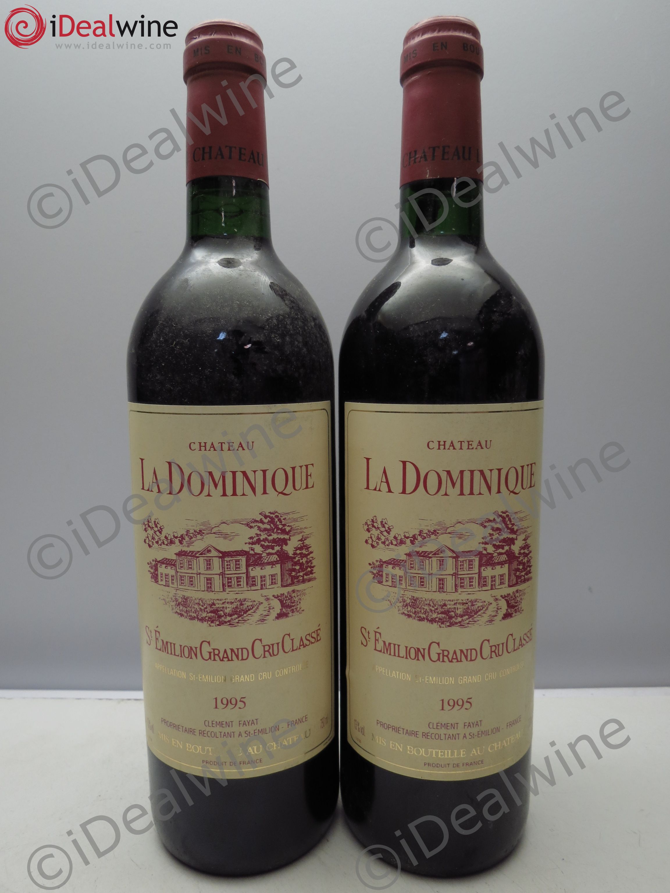 Château la Dominique Grand Cru Classé 1995 - Lot de 2 bouteilles - 0