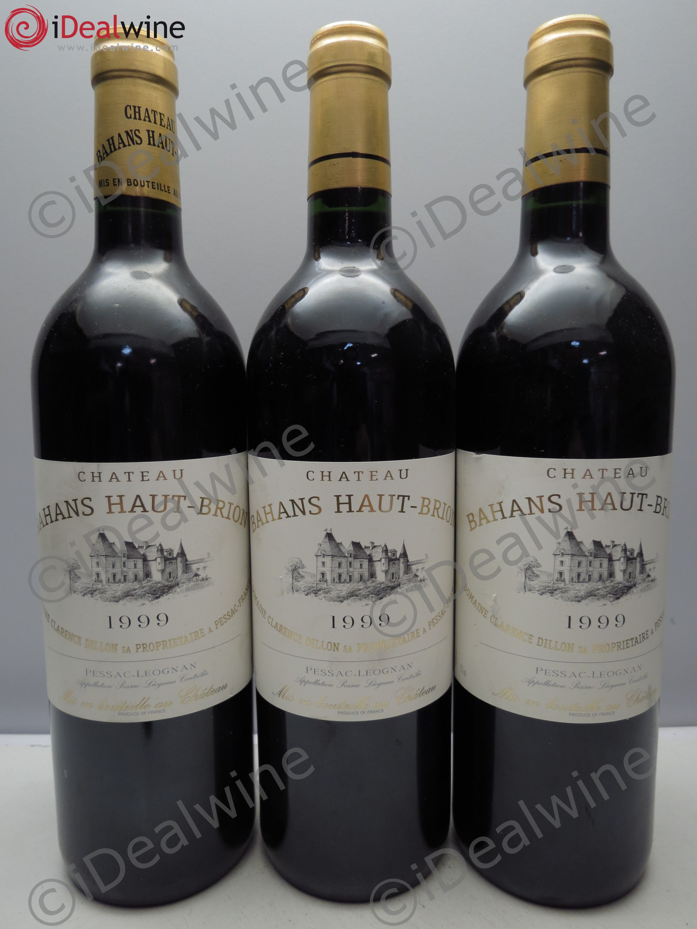 Clarence (Bahans) de Haut-Brion Second Vin 1999 - Lot de 3 bouteilles - 0