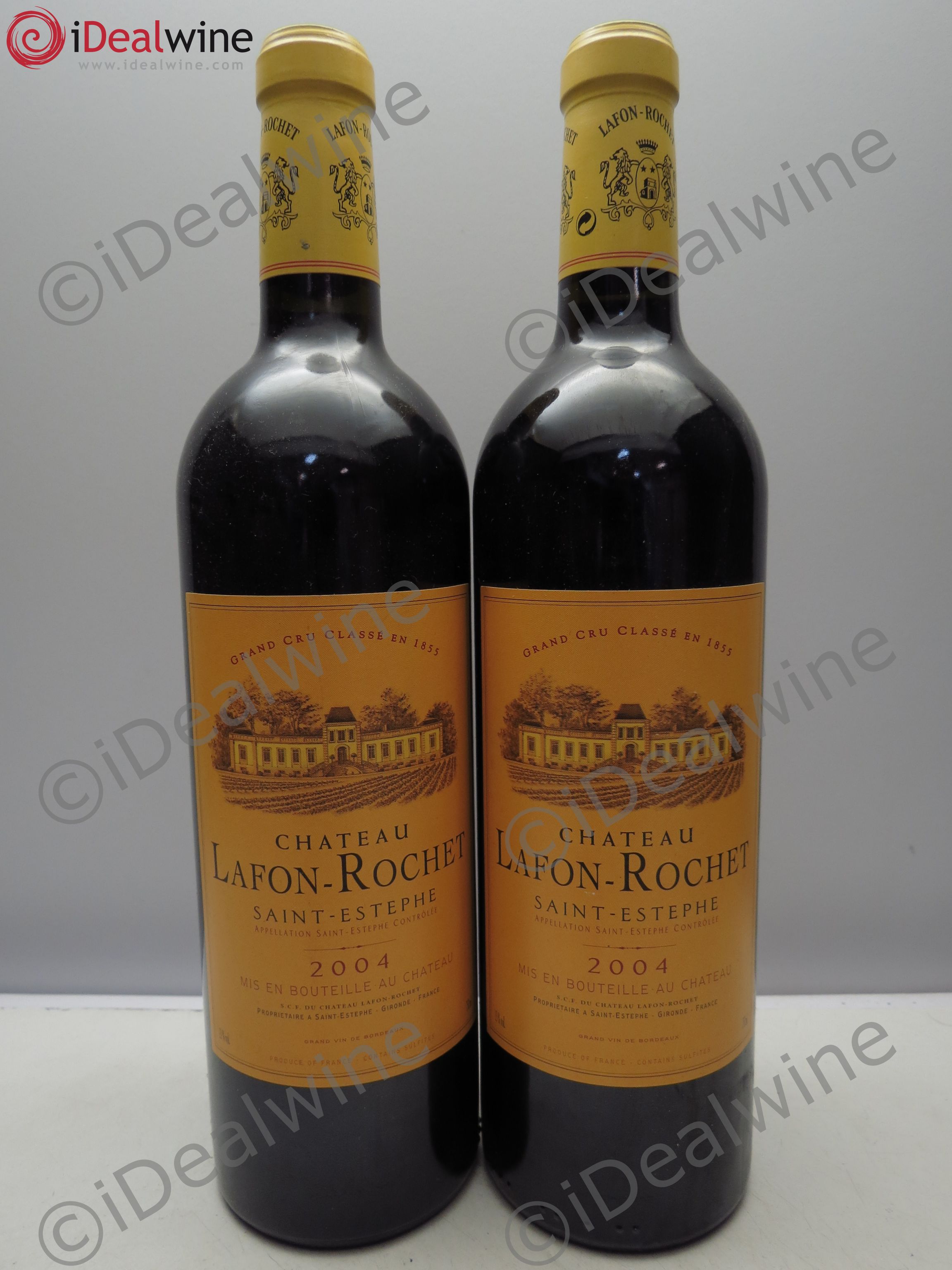 Château Lafon Rochet 4ème Grand Cru Classé 2004 - Lot de 2 bouteilles - 0