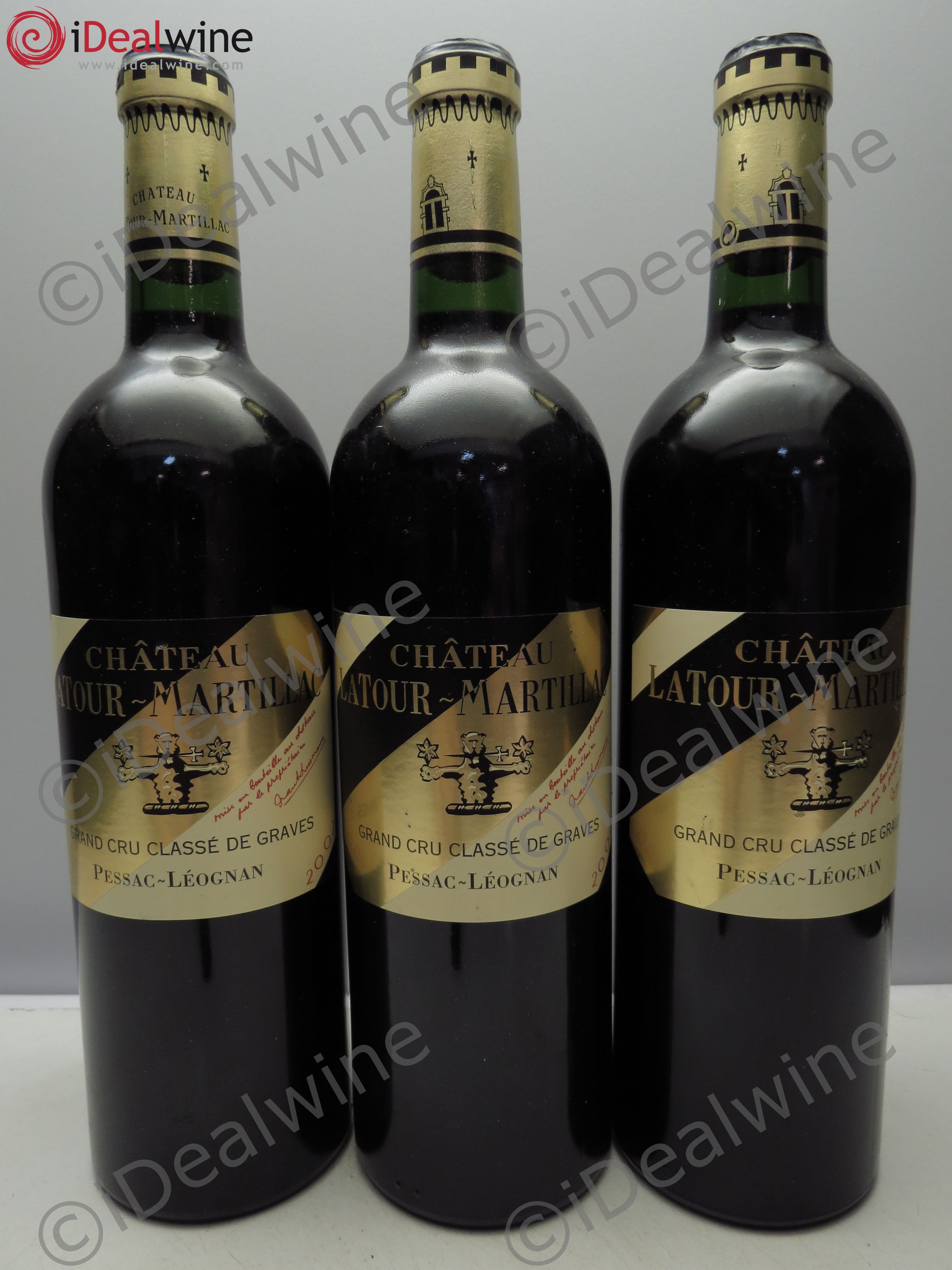 Château Latour-Martillac Cru Classé de Graves 2007 - Lot de 3 bouteilles - 0