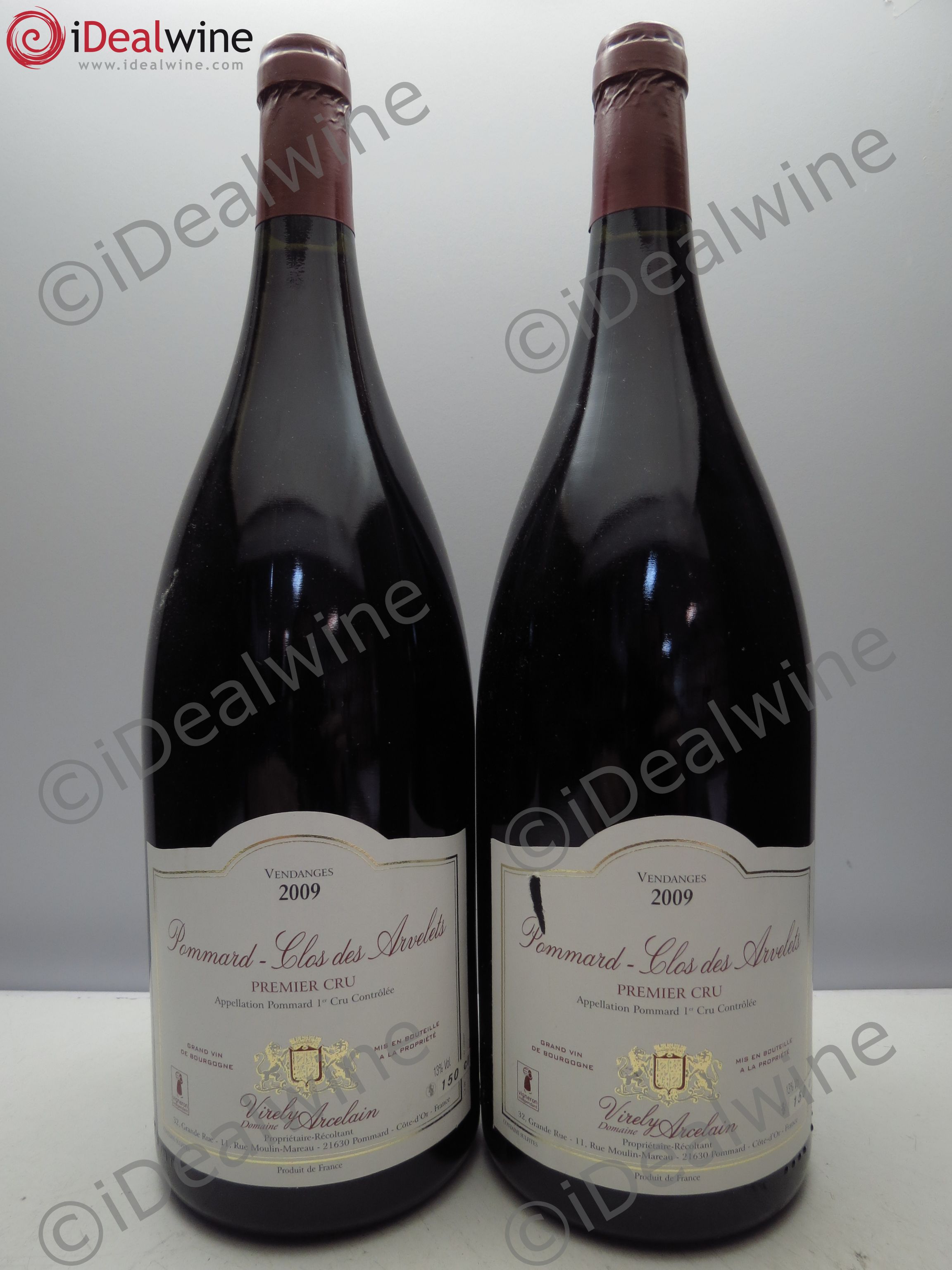 Pommard 1er Cru Domaine Virely Arcelain 2009 - Posten von 2 Magnum - 0