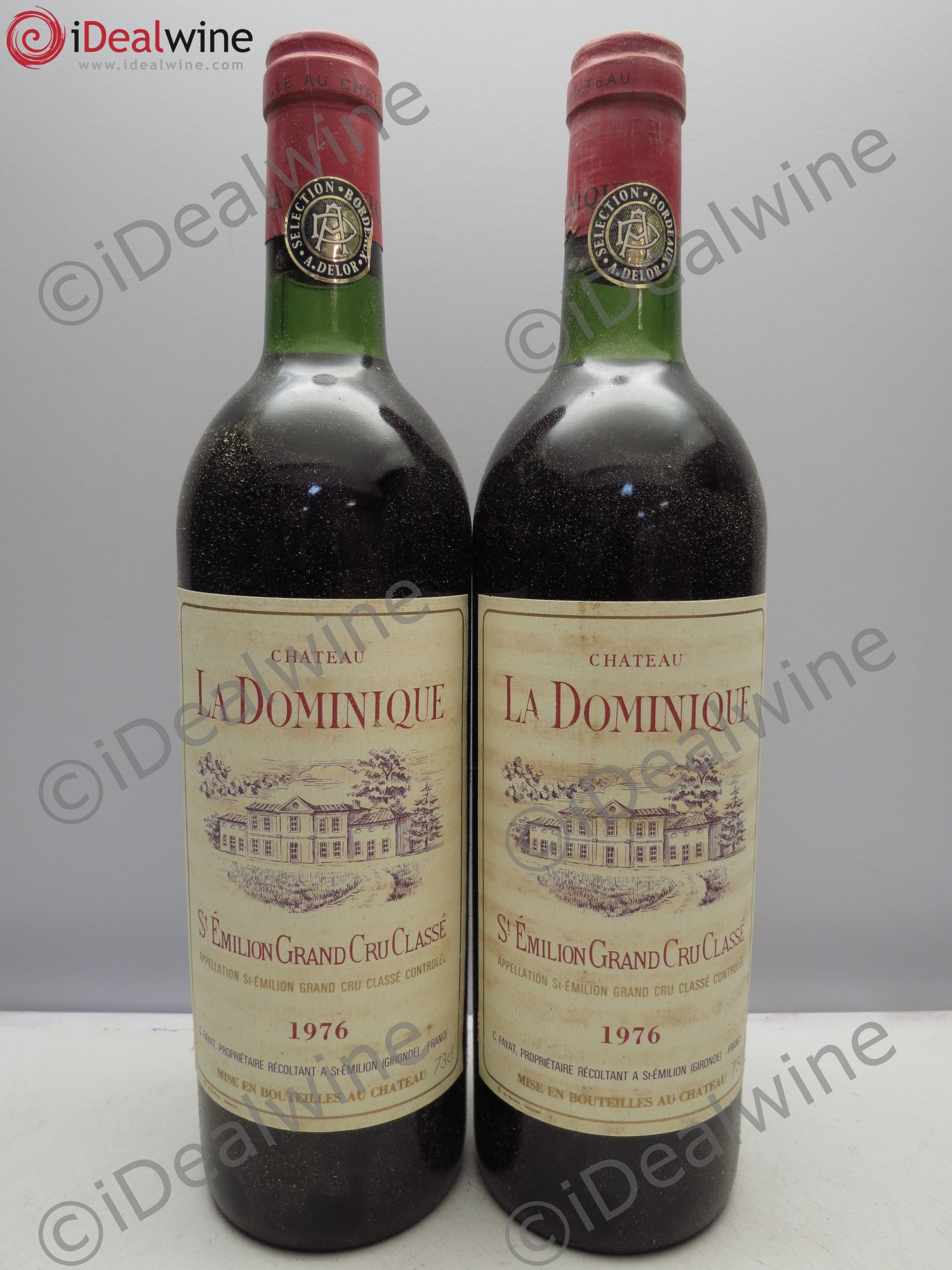 Château la Dominique Grand Cru Classé 1976 - Lot de 2 bouteilles - 0