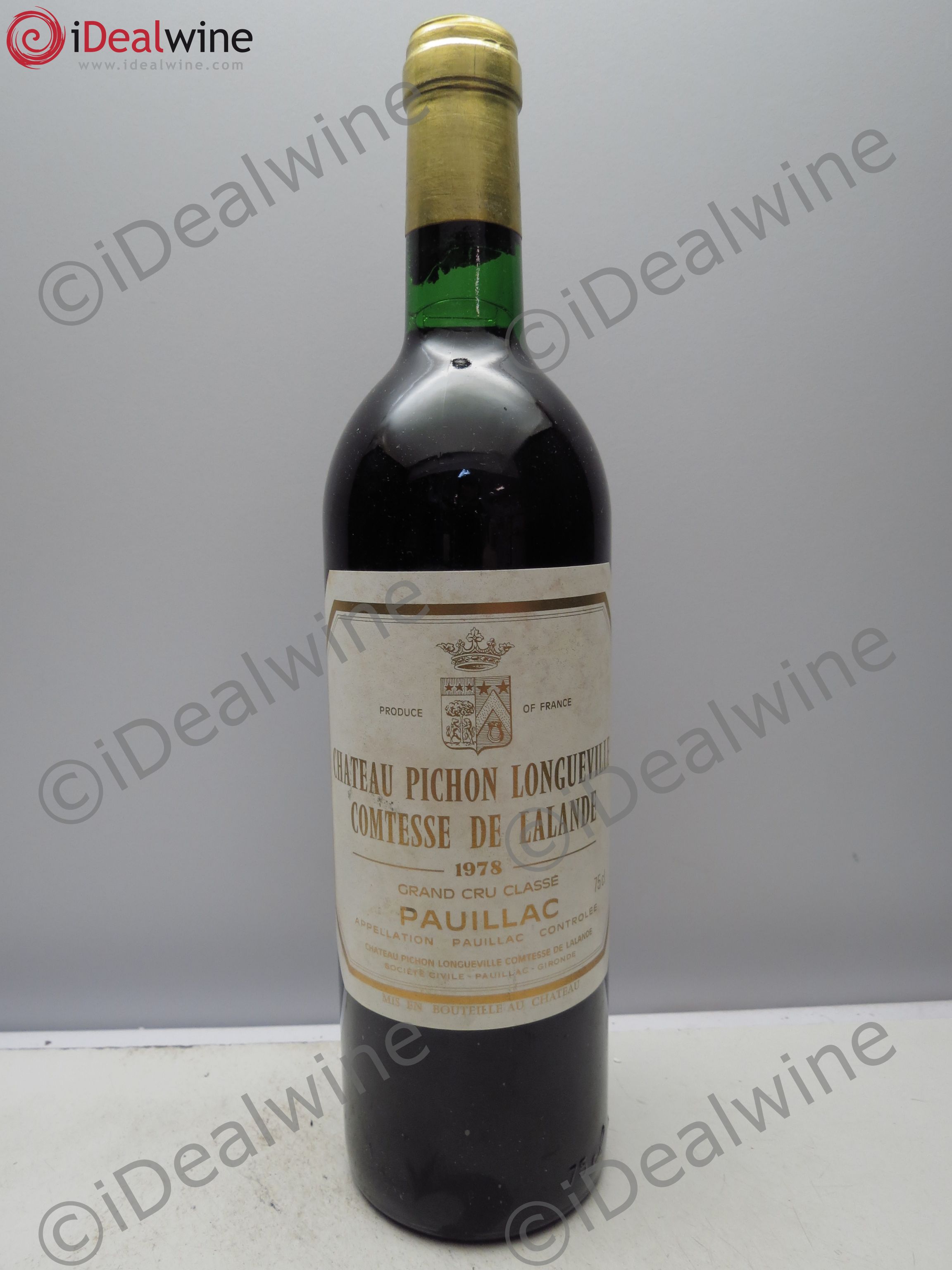 Château Pichon Longueville Comtesse de Lalande 2ème Grand Cru Classé 1978 - Lot de 1 bouteille - 0