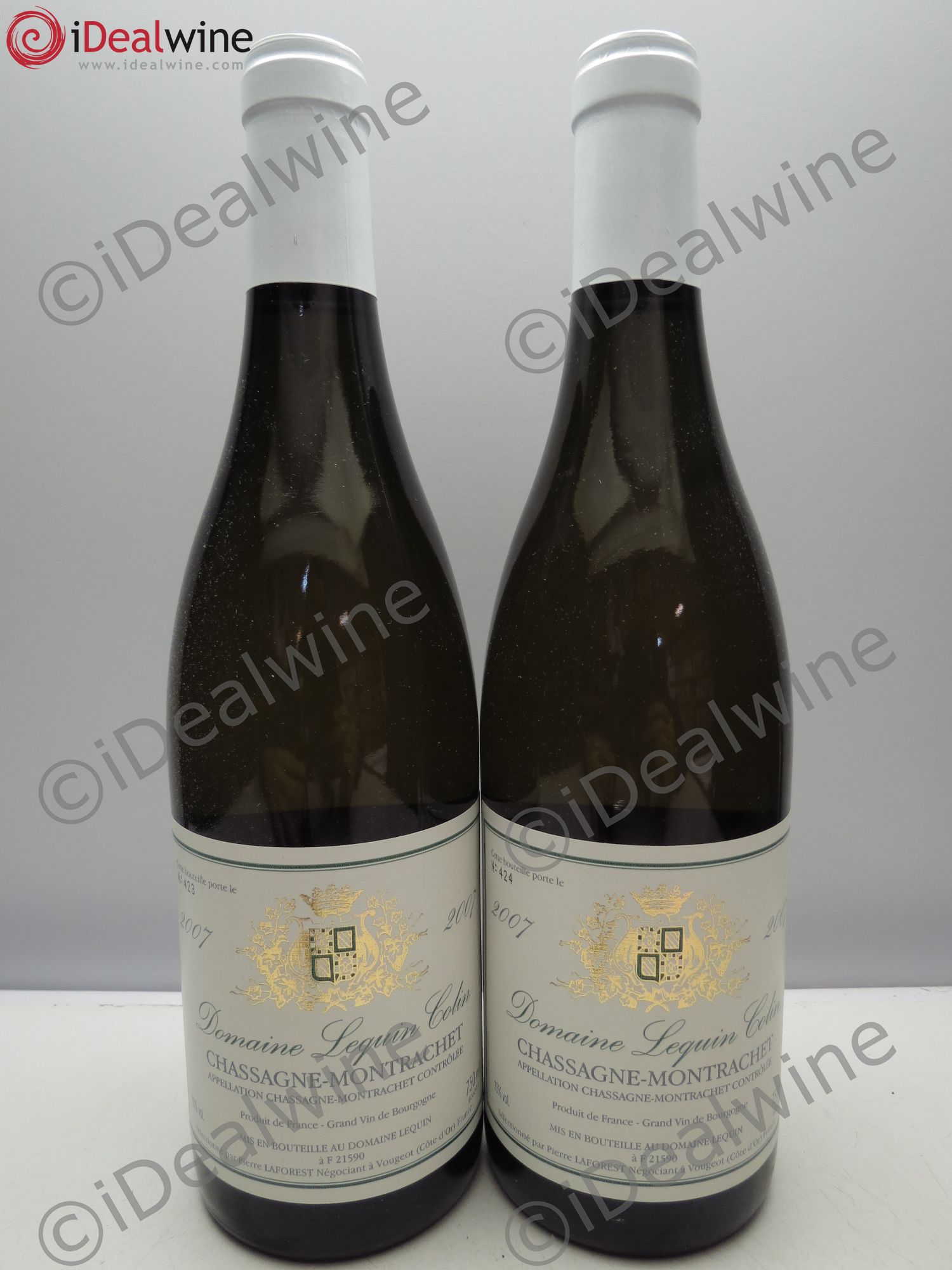 Chassagne-Montrachet Domaine Lequin Colin 2007 - Posten von 2 Flaschen - 0