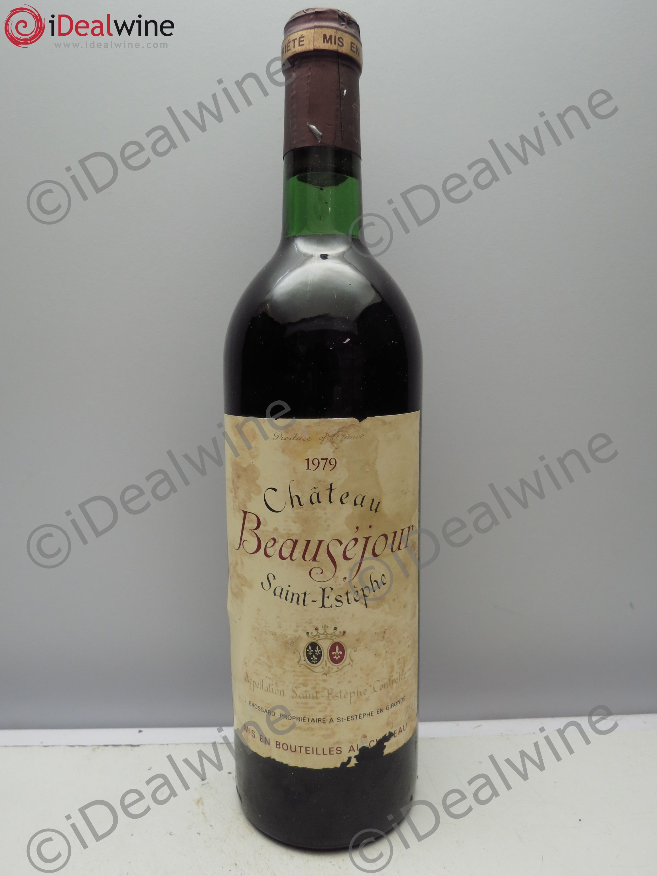 Saint-Estèphe Château Beauséjour 1979 - Lot de 6 bouteilles - 0