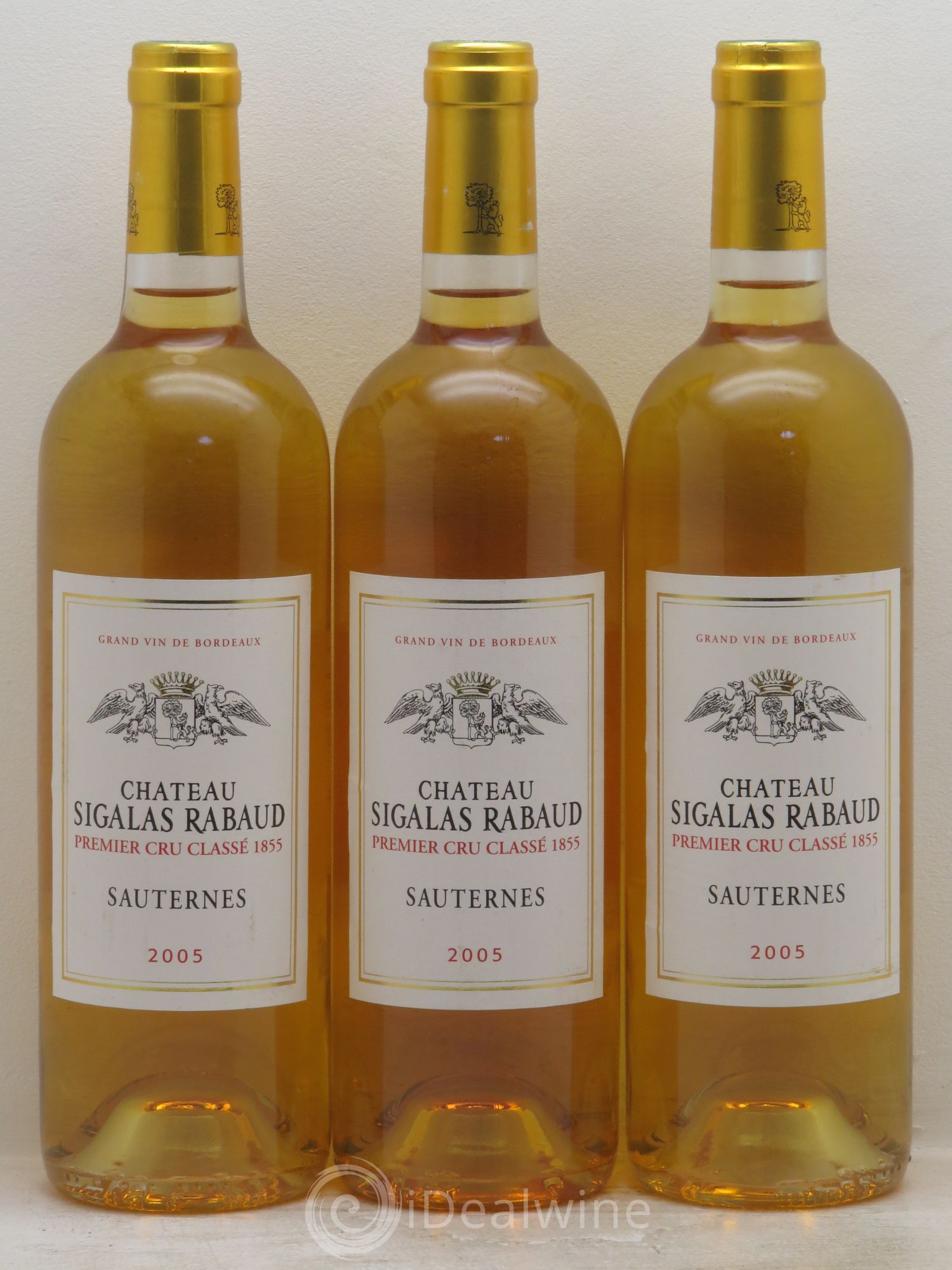 Château Sigalas Rabaud 1er Grand Cru Classé 2005 - Lotto di 3 bottiglie - 0