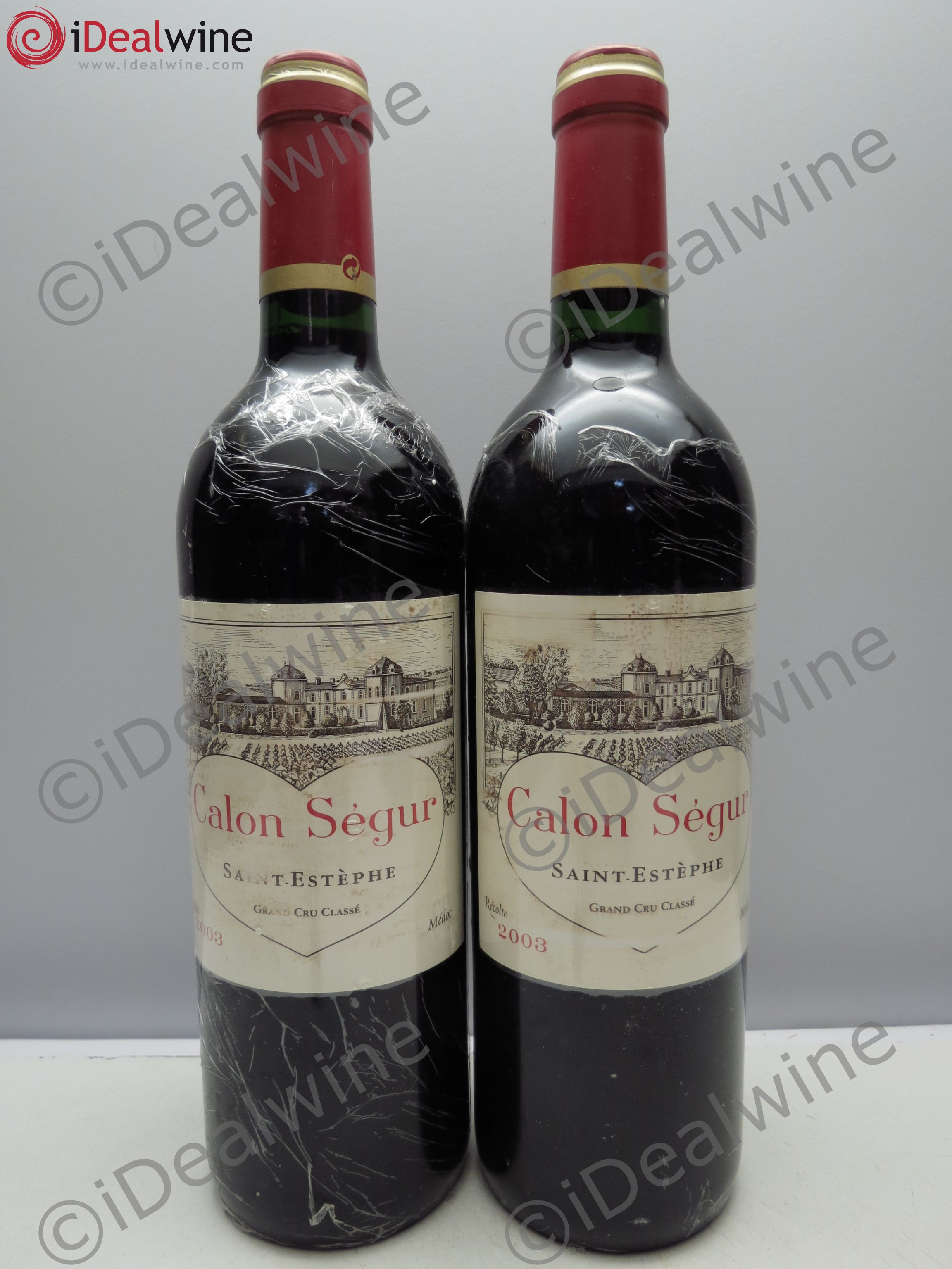 Château Calon Ségur 3ème Grand Cru Classé 2003 - Lot de 2 bouteilles - 0