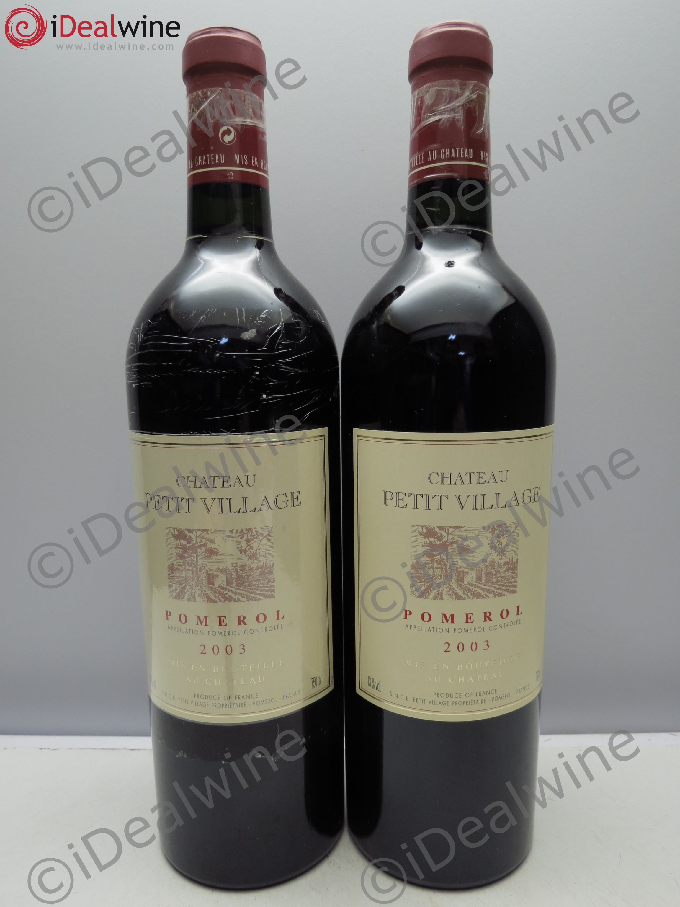 Château Petit Village 2003 - Lot de 2 bouteilles - 0