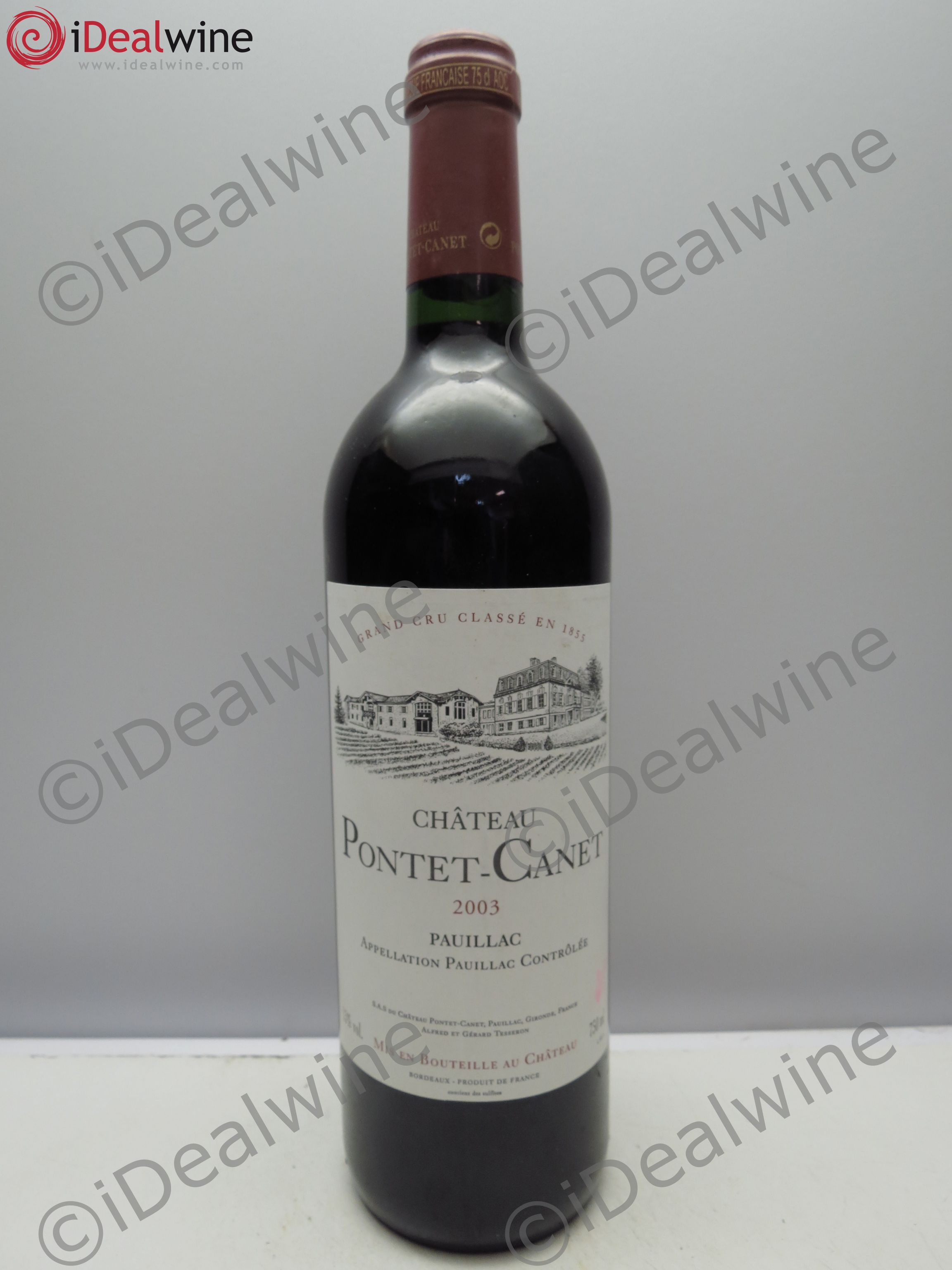 Château Pontet Canet 5ème Grand Cru Classé 2003 - Lot de 1 bouteille - 0
